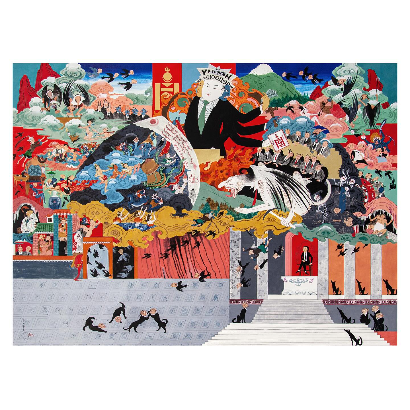 Curated by Prof. Uranchimeg Tsultem, “Mongol Zurag: The Art of 