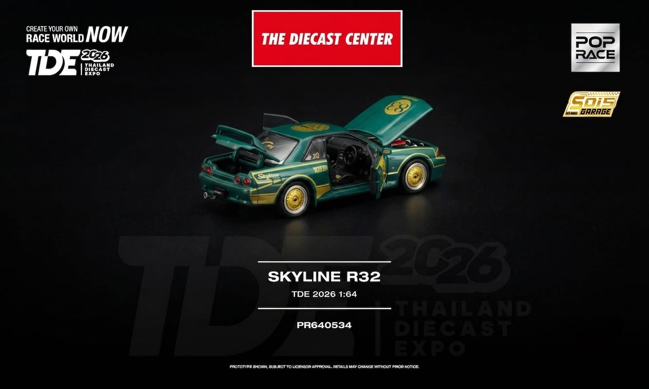 POP RACE 1/64 TDE 2026 SKYLINE GT-R R32