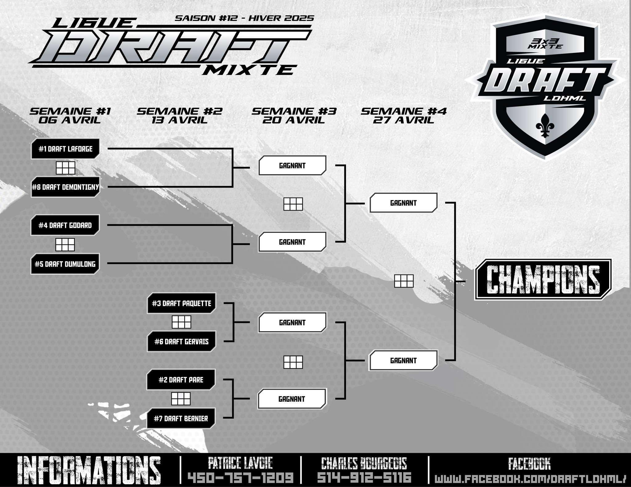 Ligue Draft 3vs3 Mixte - LDHML | Saint-Paul QC