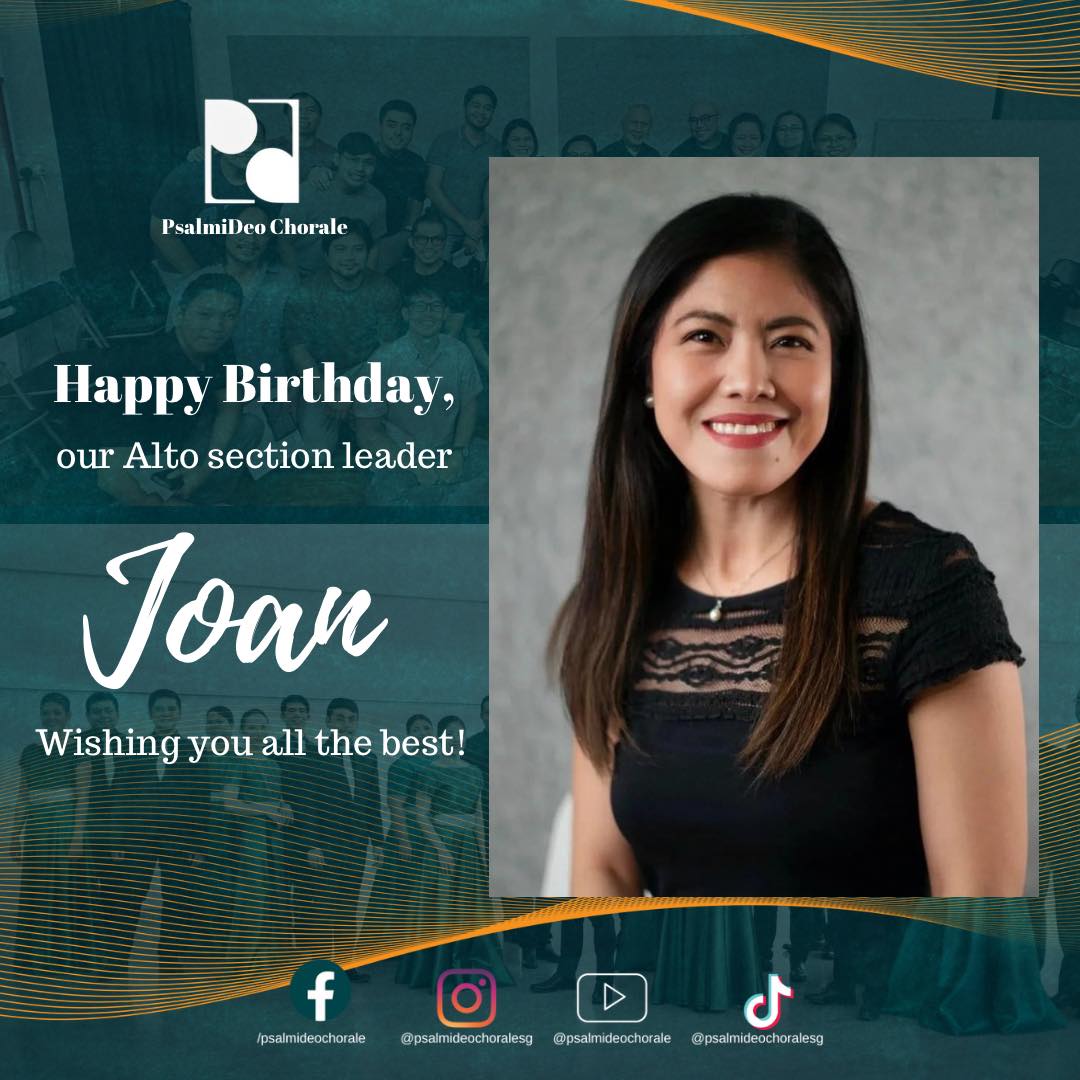 Happy birthday to our incredible Alto... - PsalmiDeo Chorale