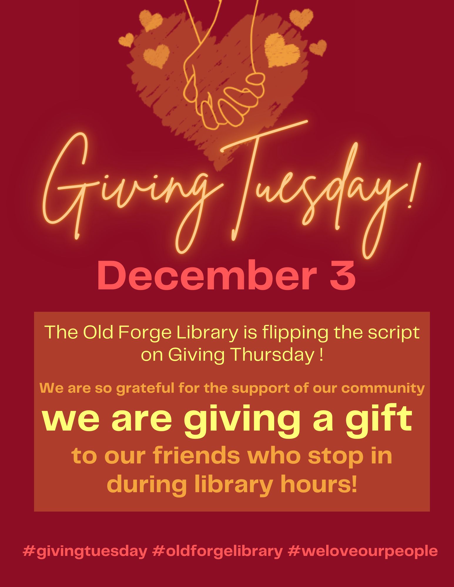 Old - The library wishes to thank YOU all for your generosity and ...