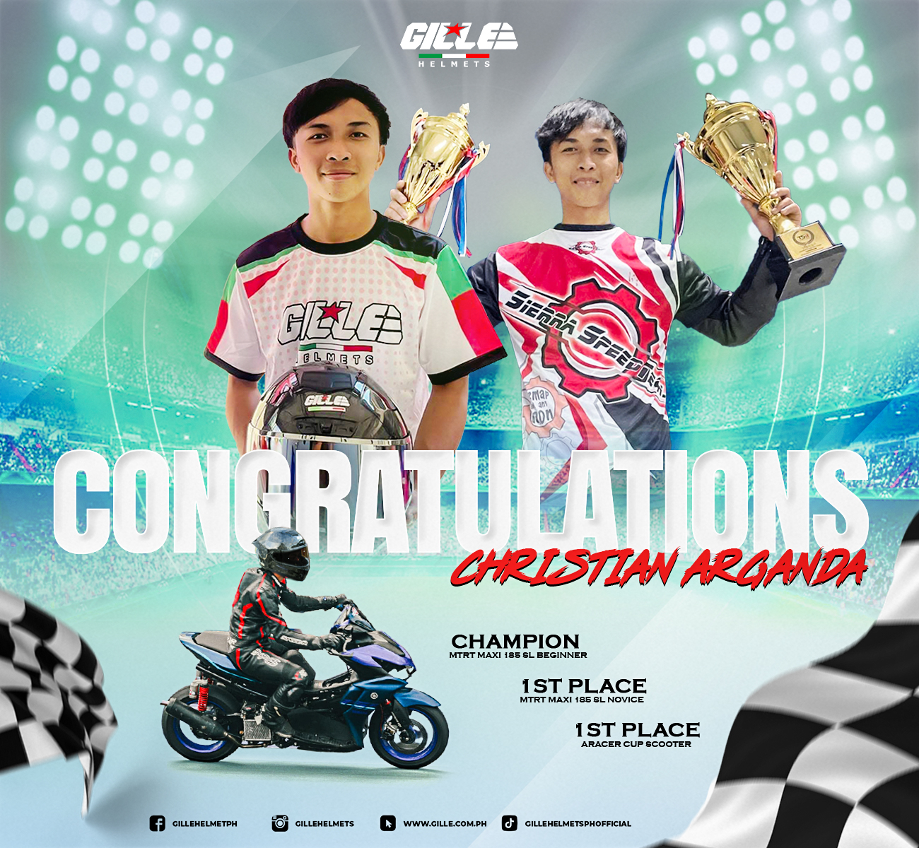 Gille - 🏆 Congratulations to Chirstian Arganda ! 🏆 Chirstian dominated ...