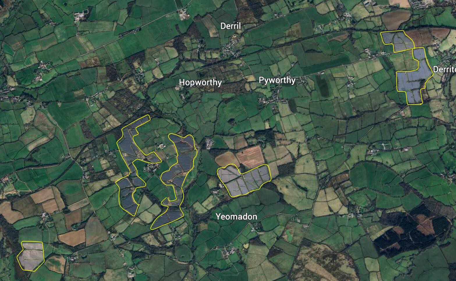 Pyworthy - All five solar parks in Pyworthy Parish can now be seen on ...