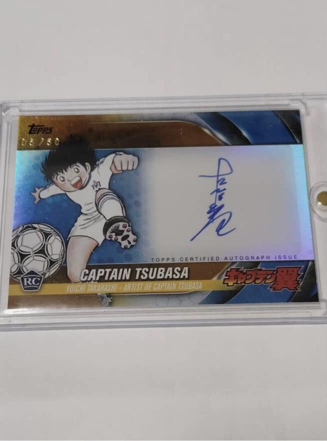 ตั้งรับ Topps J League 2024 Captain Tsubasa RC on card Auto Yoichi