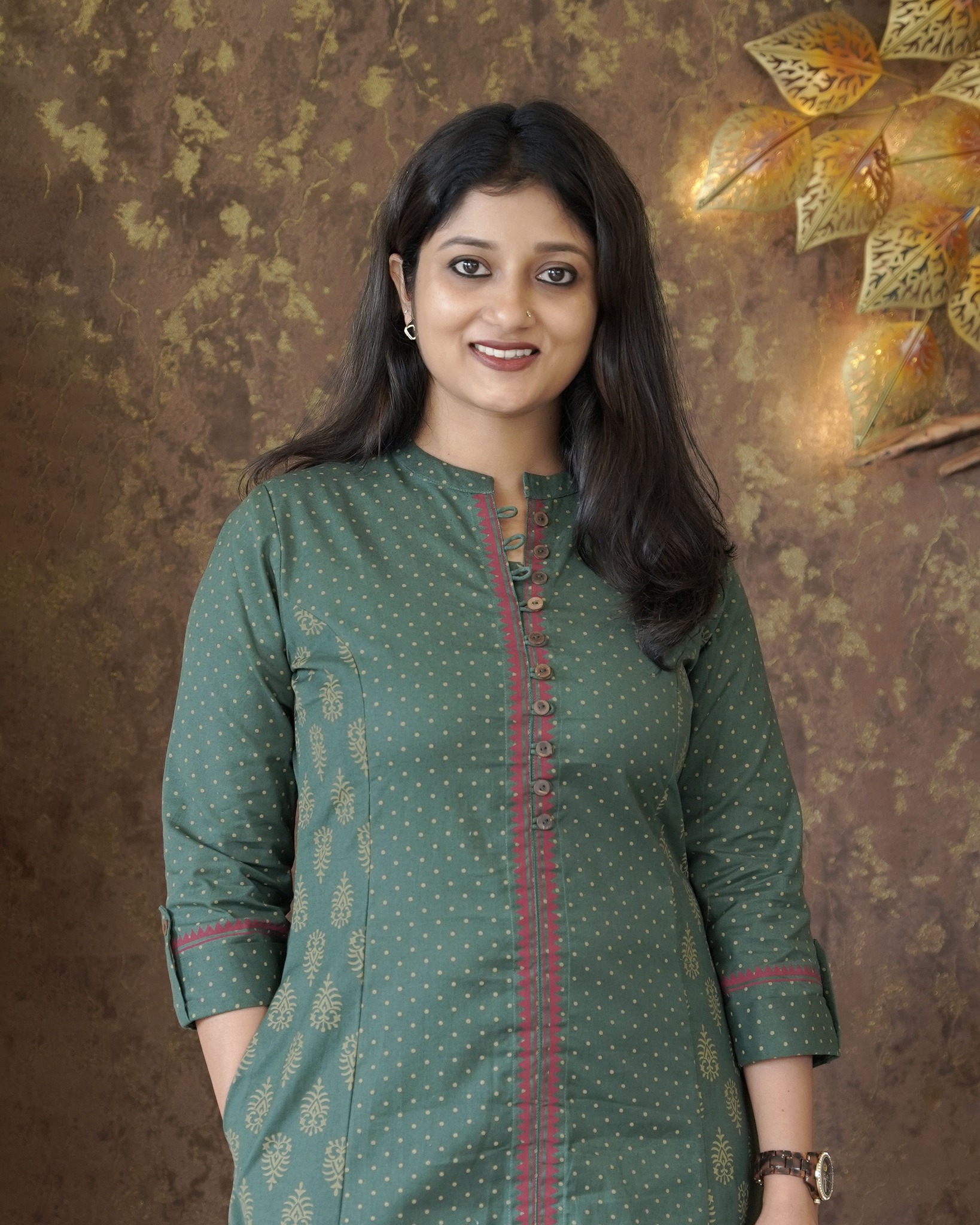 Pure Cotton A-line Kurti   www.dctclothing.store