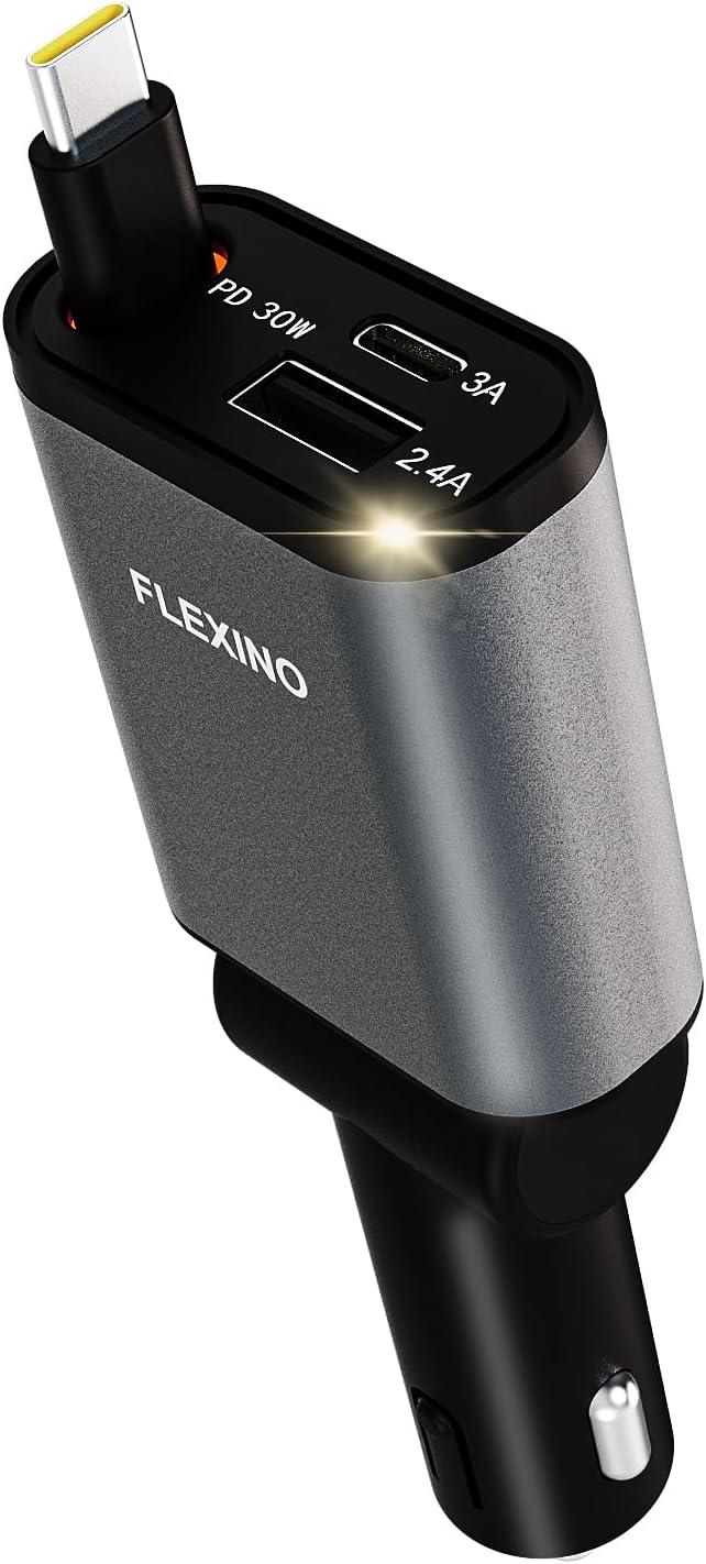 ReTrak Retractable Charge and Sync USB Type-C to Standard