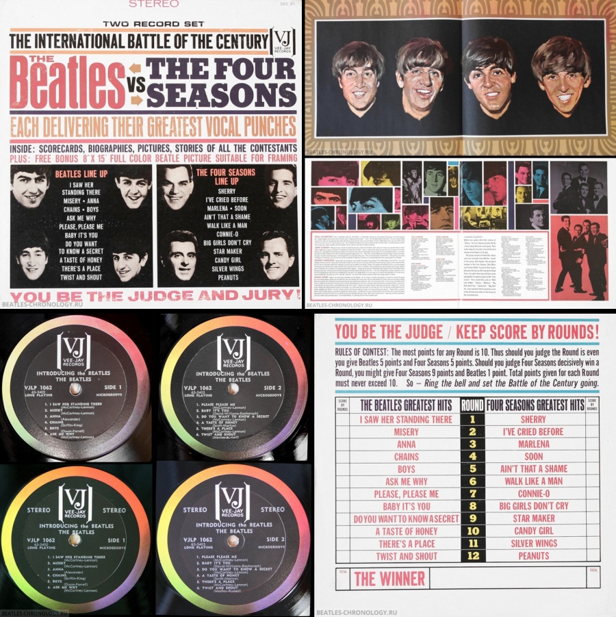 October 1st 1964 - The Beatles vs The Four Seasons Released Vee