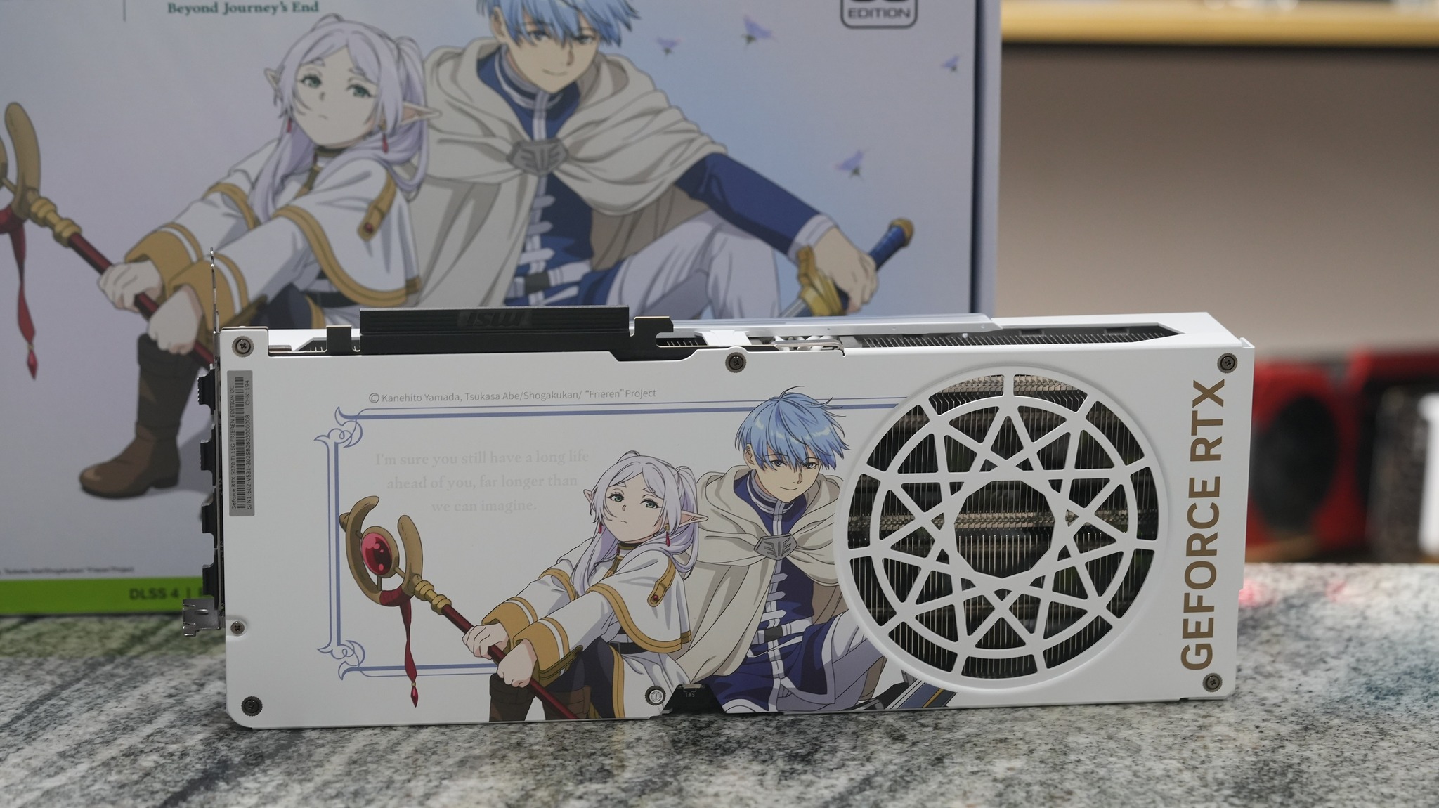 葬送的芙莉蓮》聯名顯示卡，MSI GeForce RTX 5070 Ti Frieren Edition