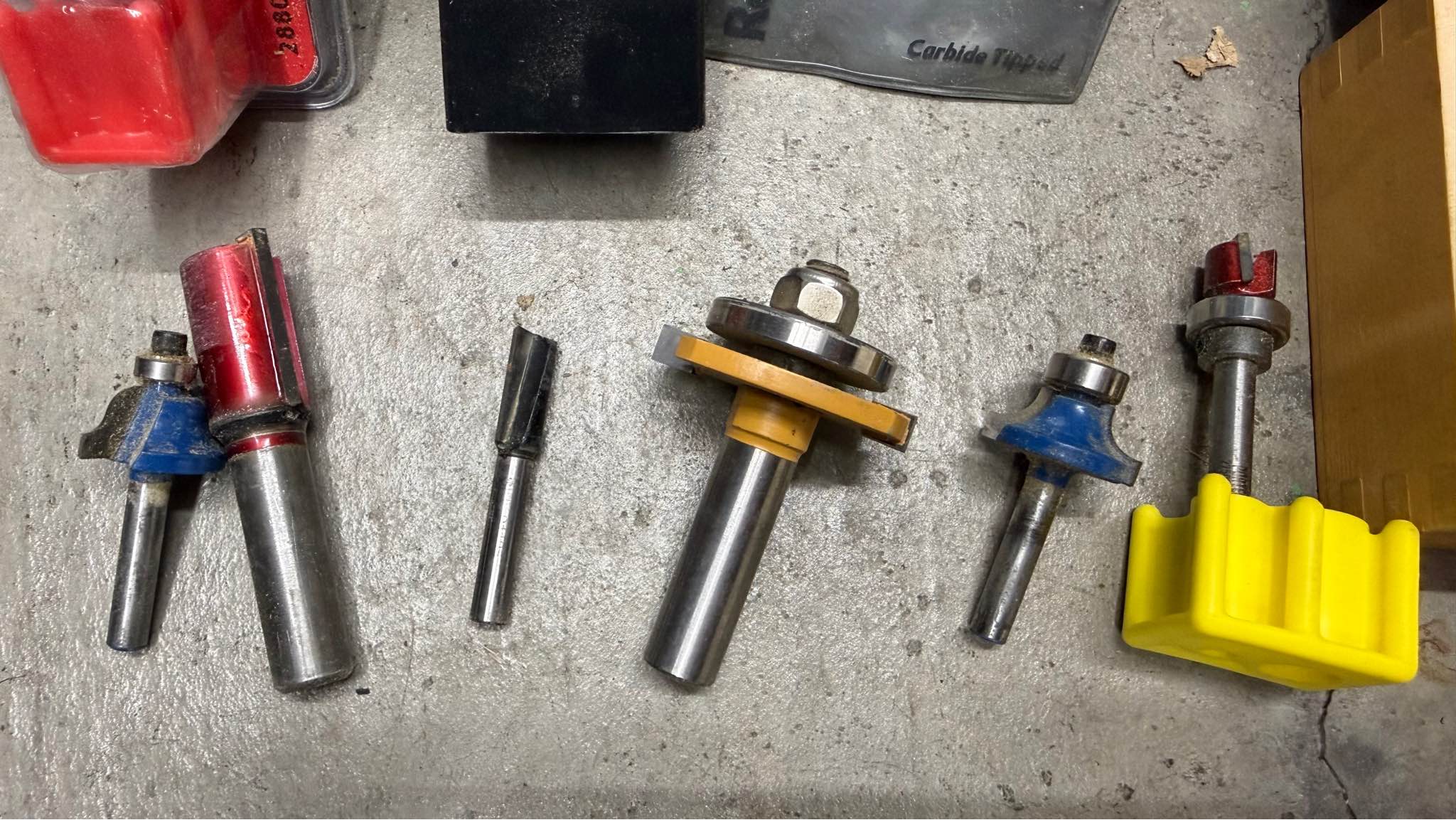 Router Bits & Router Table Insert Rings Lot – Rockler, Porter-Cable ...