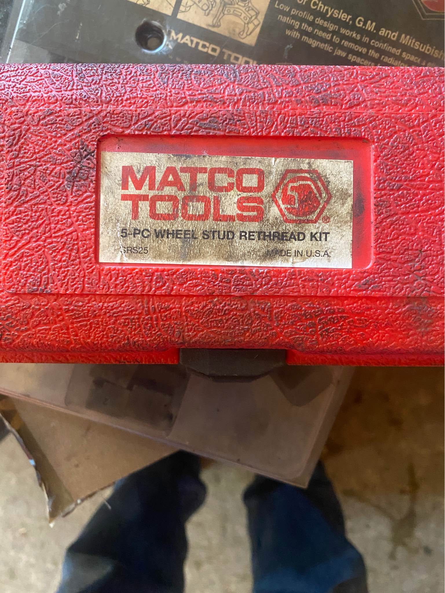 Matco 5pc Wheel Stud Rethreading kit - Hand Tools - Sturgeon, Missouri ...
