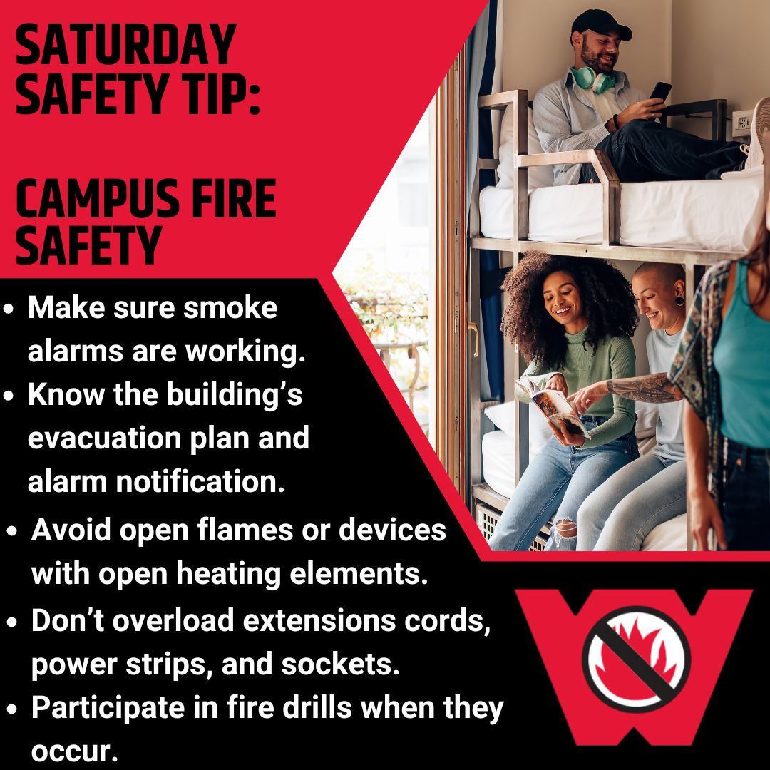 Wayman - Saturday Safety Tip: Campus Fire Safety September is Campus ...