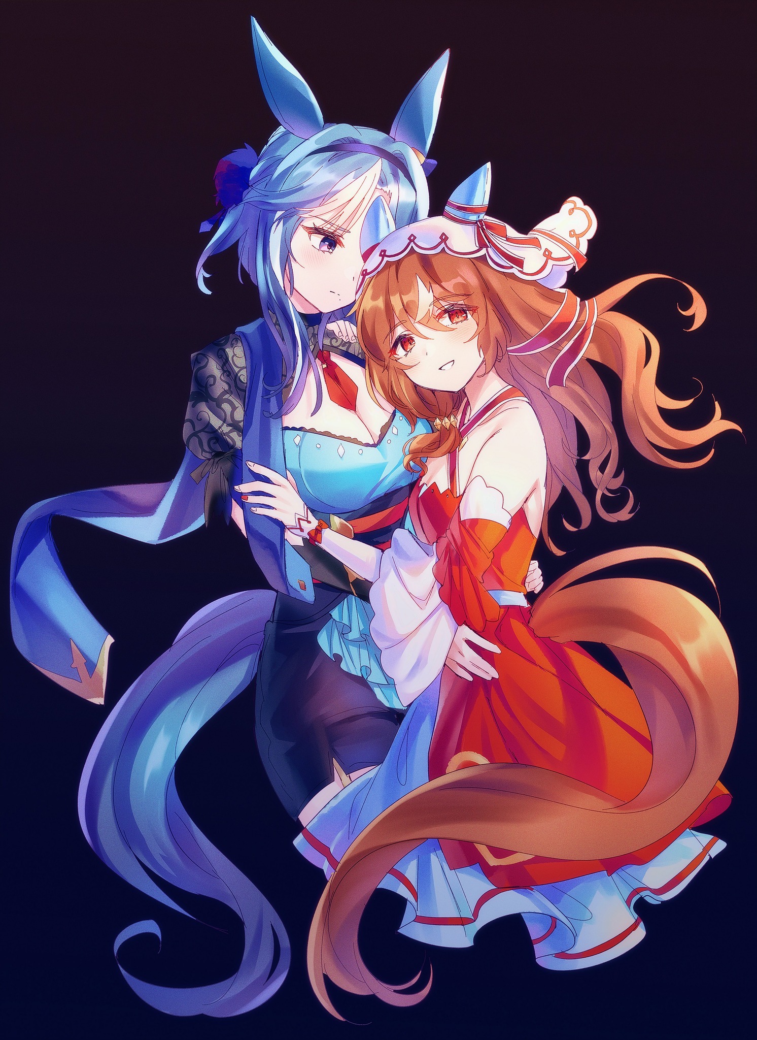 手描きイラスト 【ウマ娘】アドマイヤグルーヴ ＆ スティルインラブ