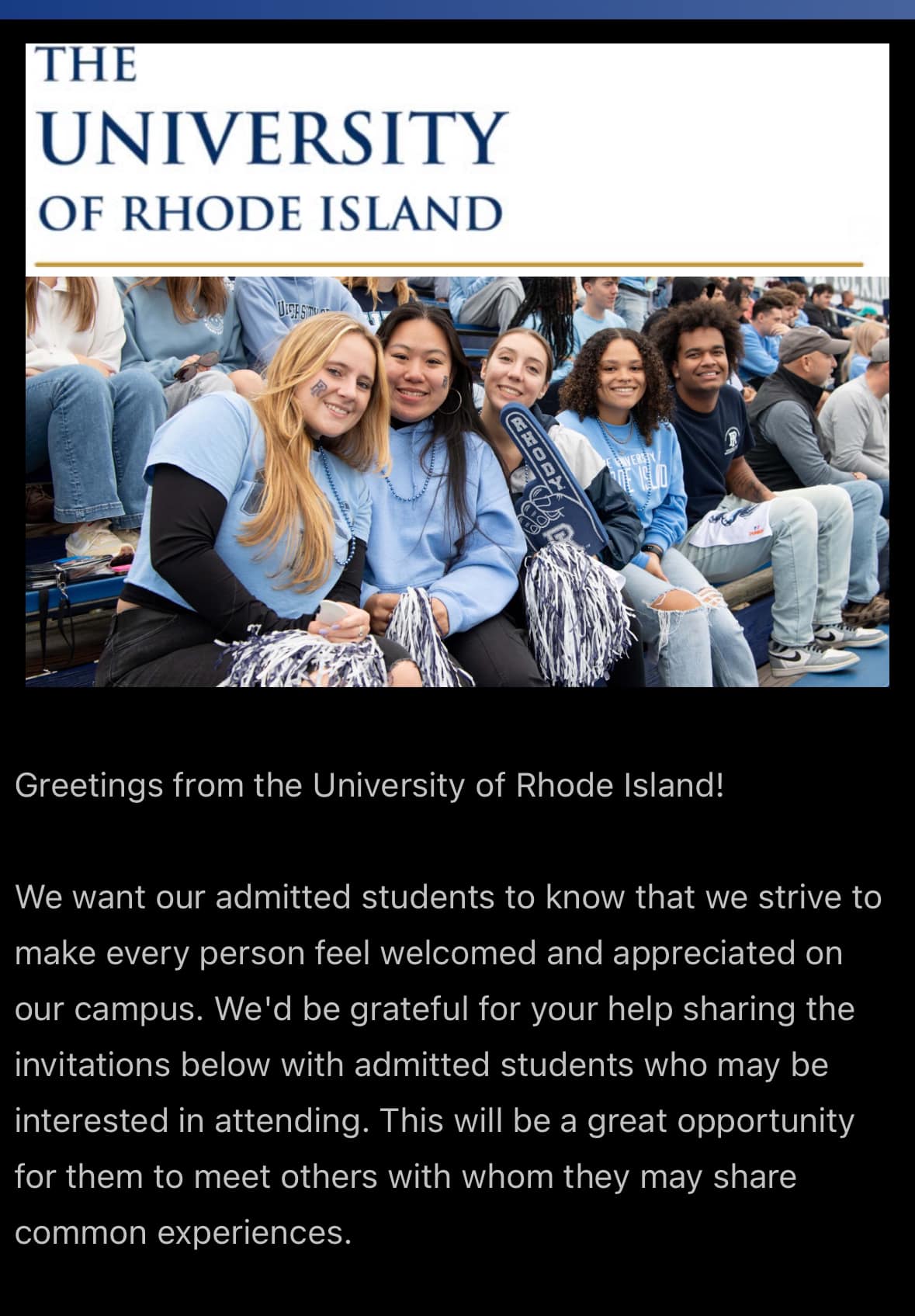 URI Class of 2027 - Parents and Families | Facebook