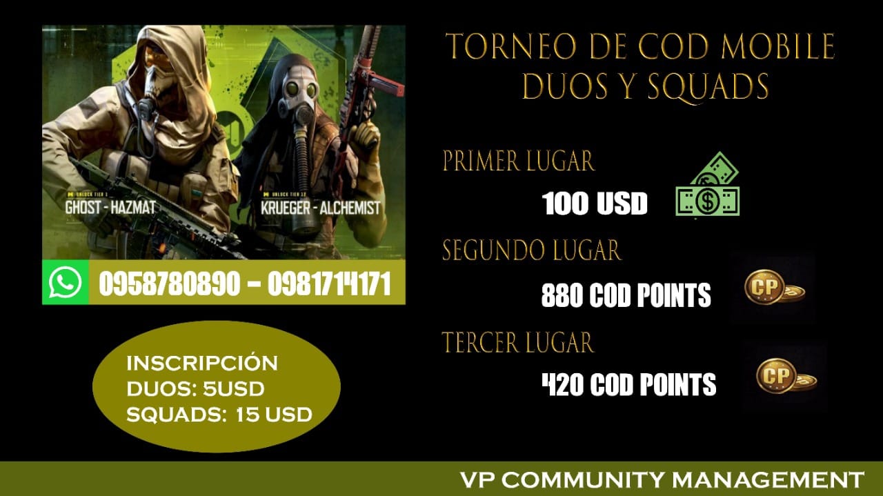 Paula Salomé - ️TORNEO DE COD MOBILE ️ 🔹 Inscríbete y...