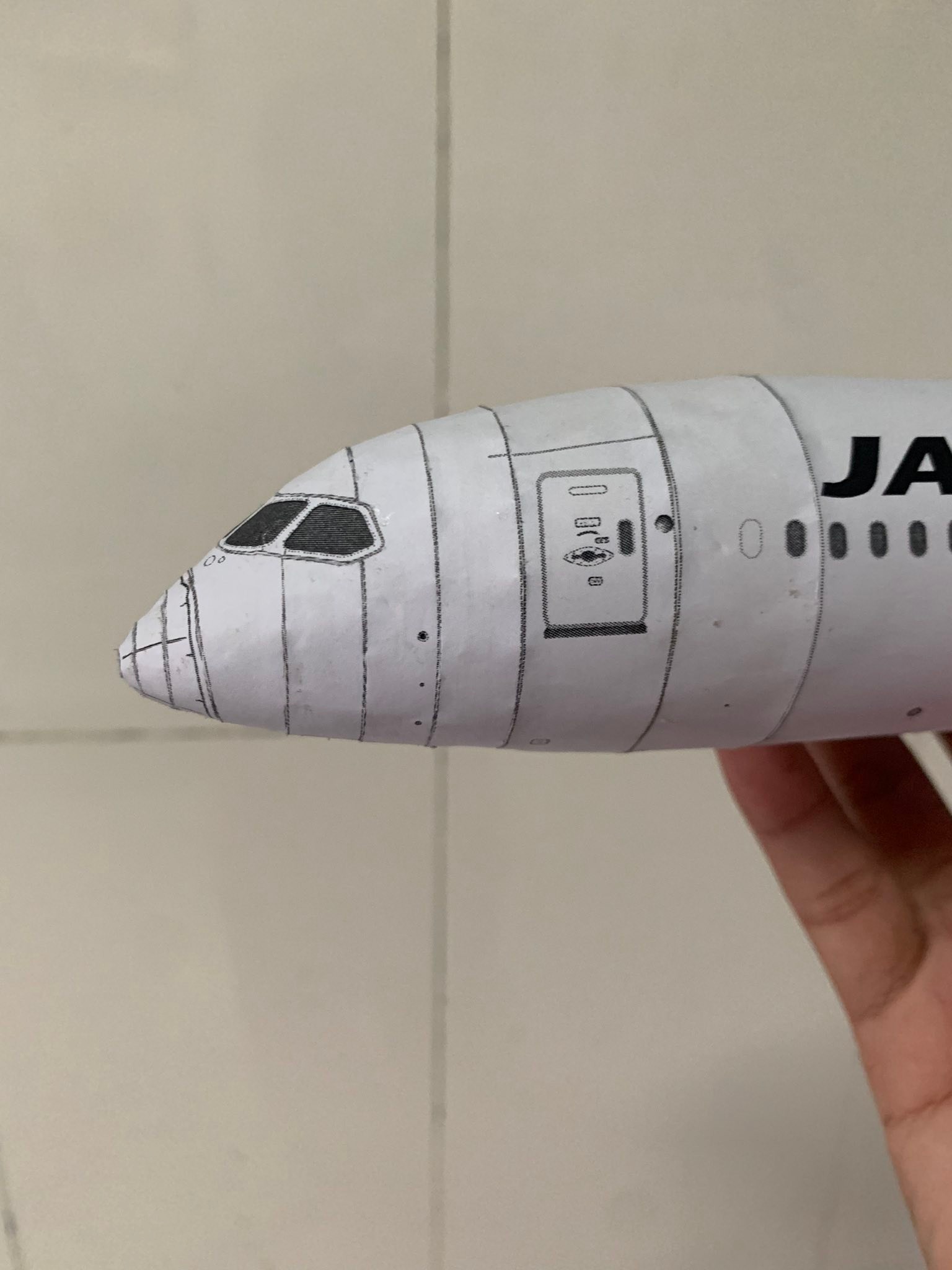Boeing 787-8 Japan Airlines papercraft pt.1