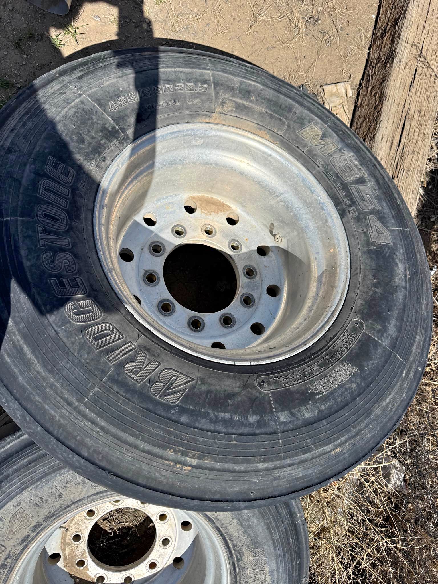 100 each 3 Kenworth peterbilt 24.5 aluminum semi truck . Budd old style ...