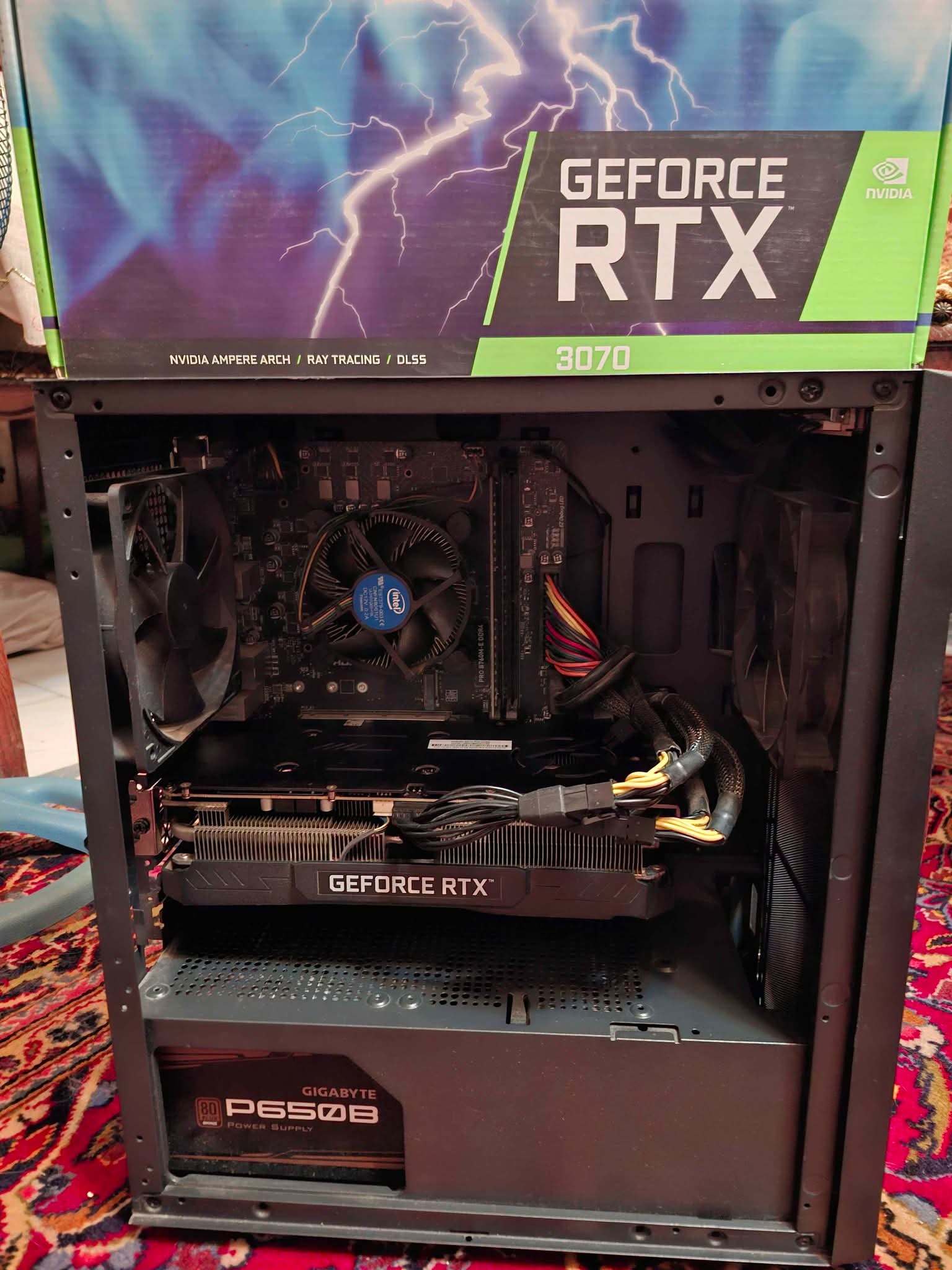 Core i5 12400F B760 Asus Board 16Gb Ram 3070 VGA Gaming Case 