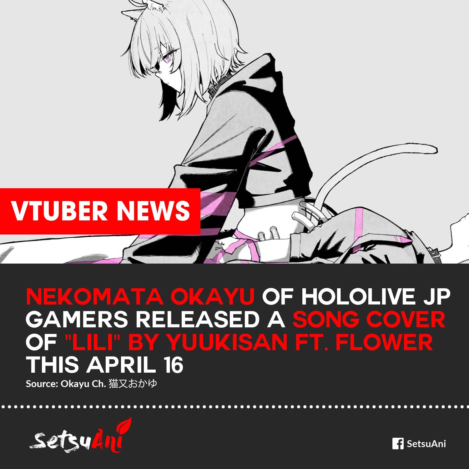 VTuber News: Nekomata Okayu of Hololive JP GAMERS released a song 