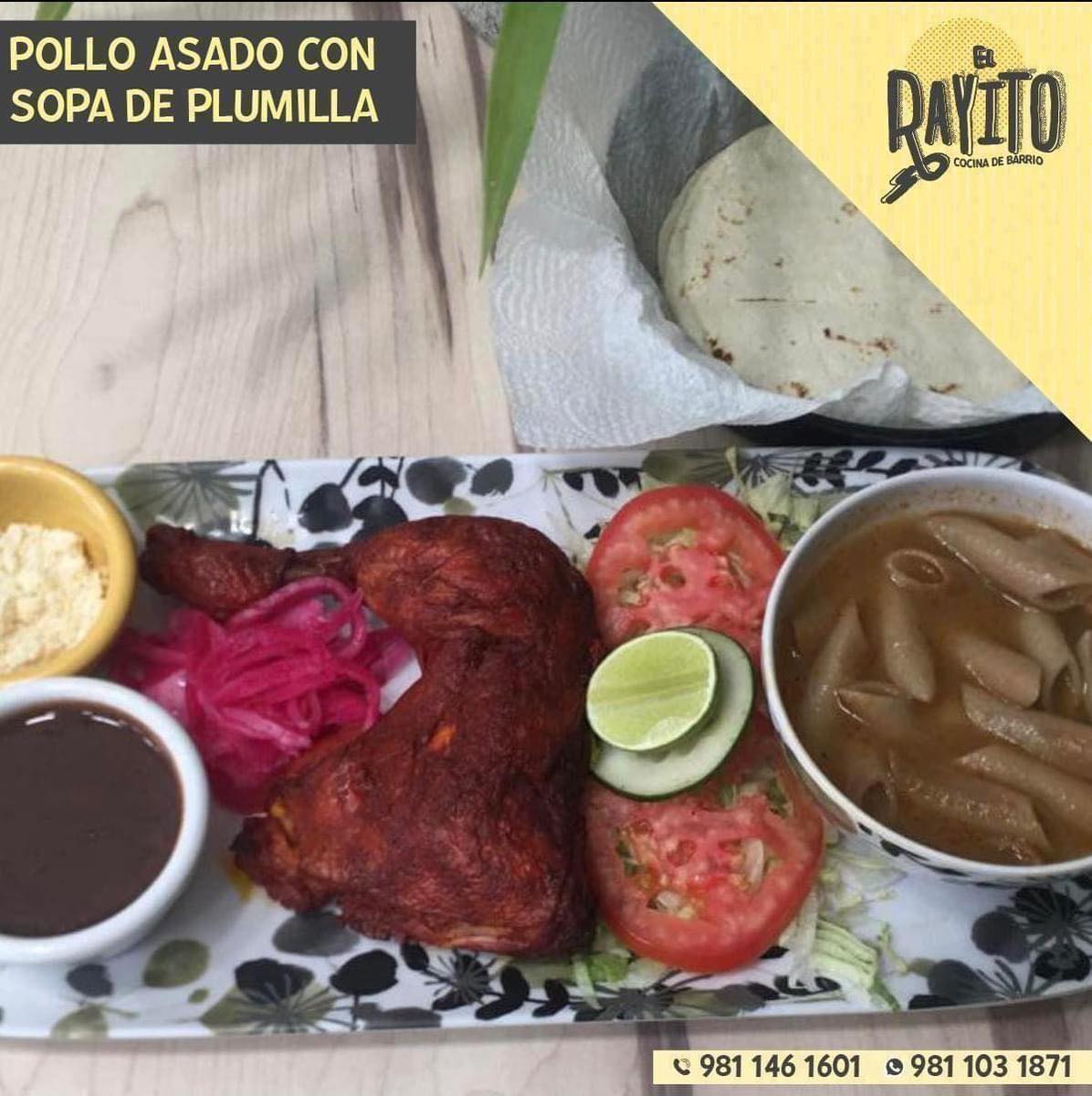 El Rayito - ⚡️DISFRUTA ESTE MARTES 4⚡️ 🐥Pollo asado con...