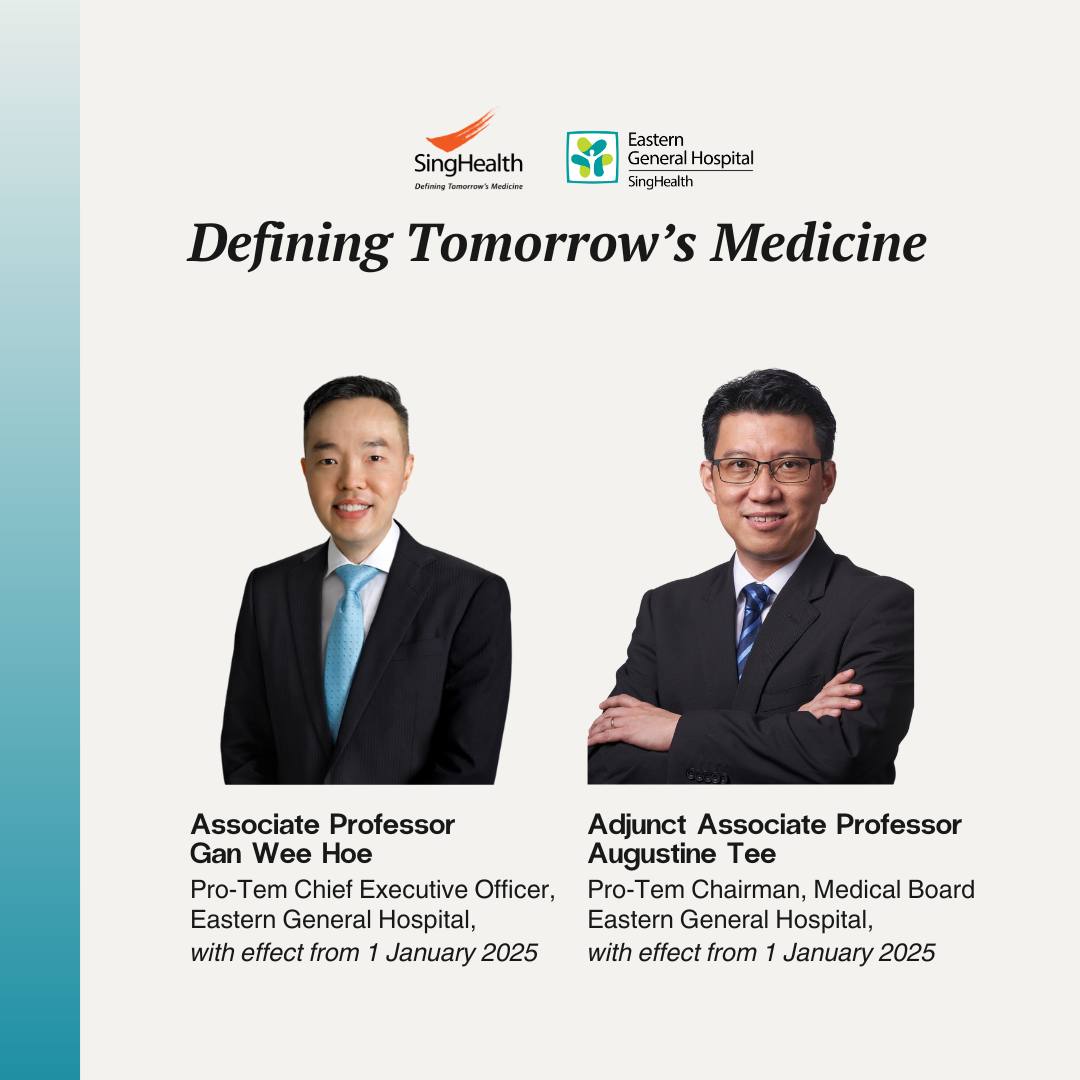 SingHealth - We are excited to announce two key leadership... | Facebook
