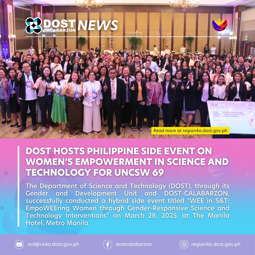 DOST - #DOSTCALABARZONNews 