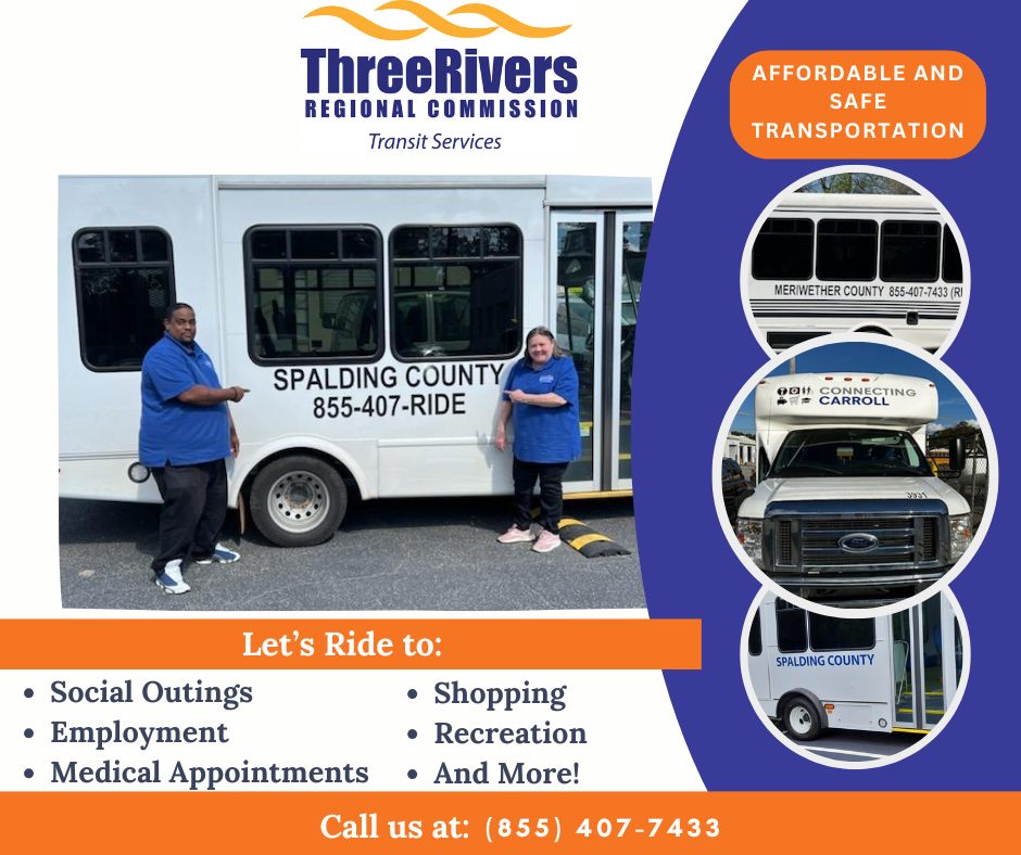 Three - 🚍 Need a ride? We've got you covered! Three Rivers Regional ...