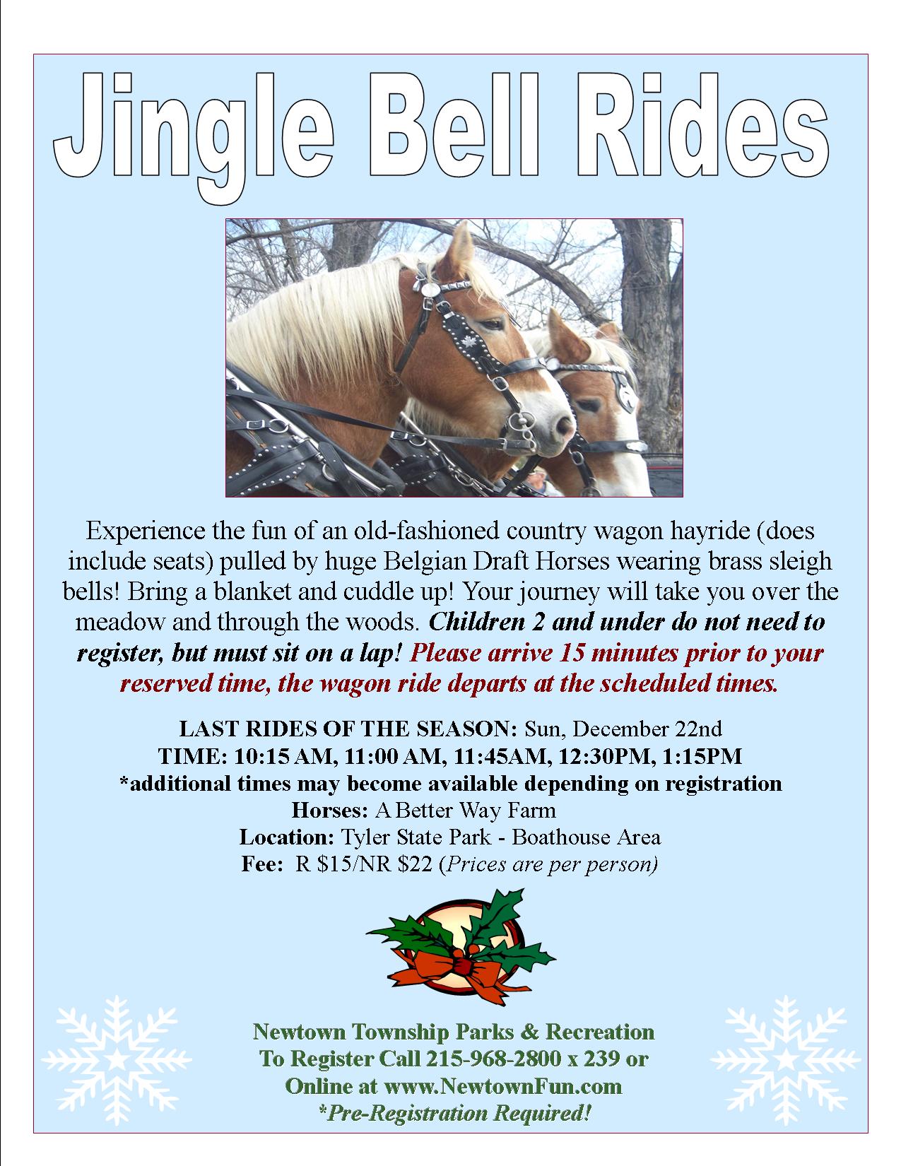 Jingle Bell Rides! - December 22nd