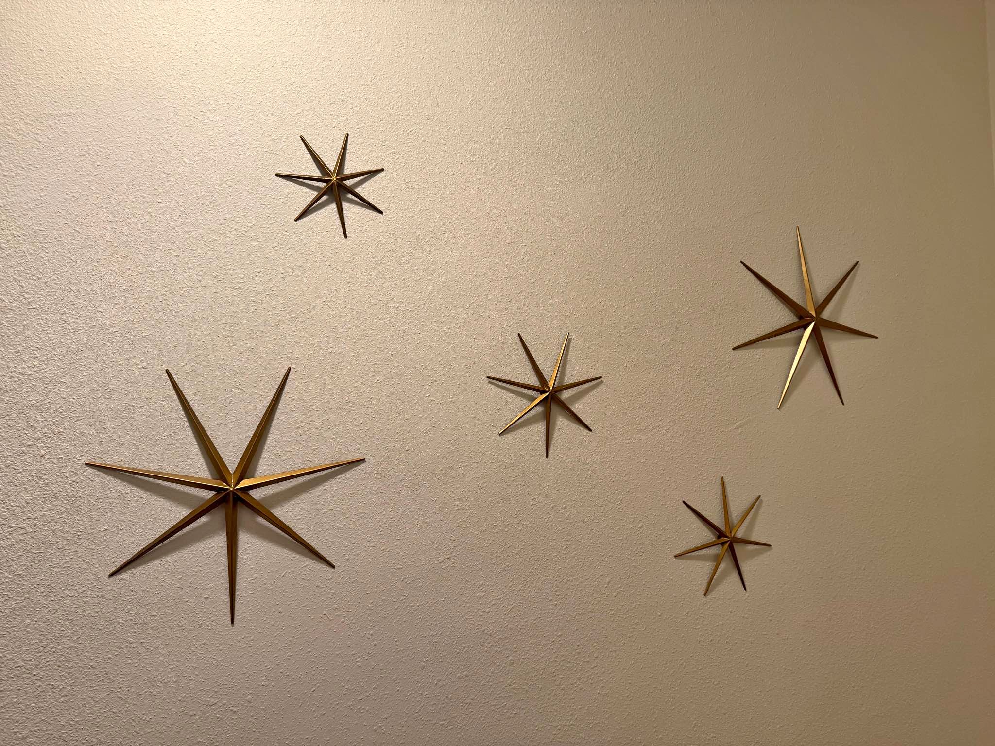 Metal Starburst Wall Decor Set (5 Pieces) - Decals, Stickers & Vinyl