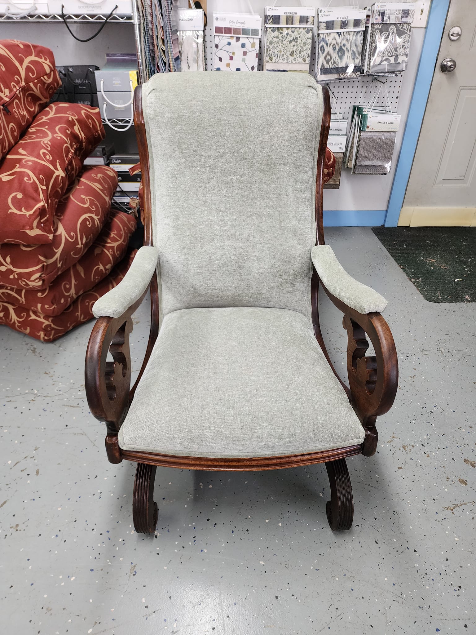 Antique Platform Rocker Antique Victorian Eastlake Walnut Platform