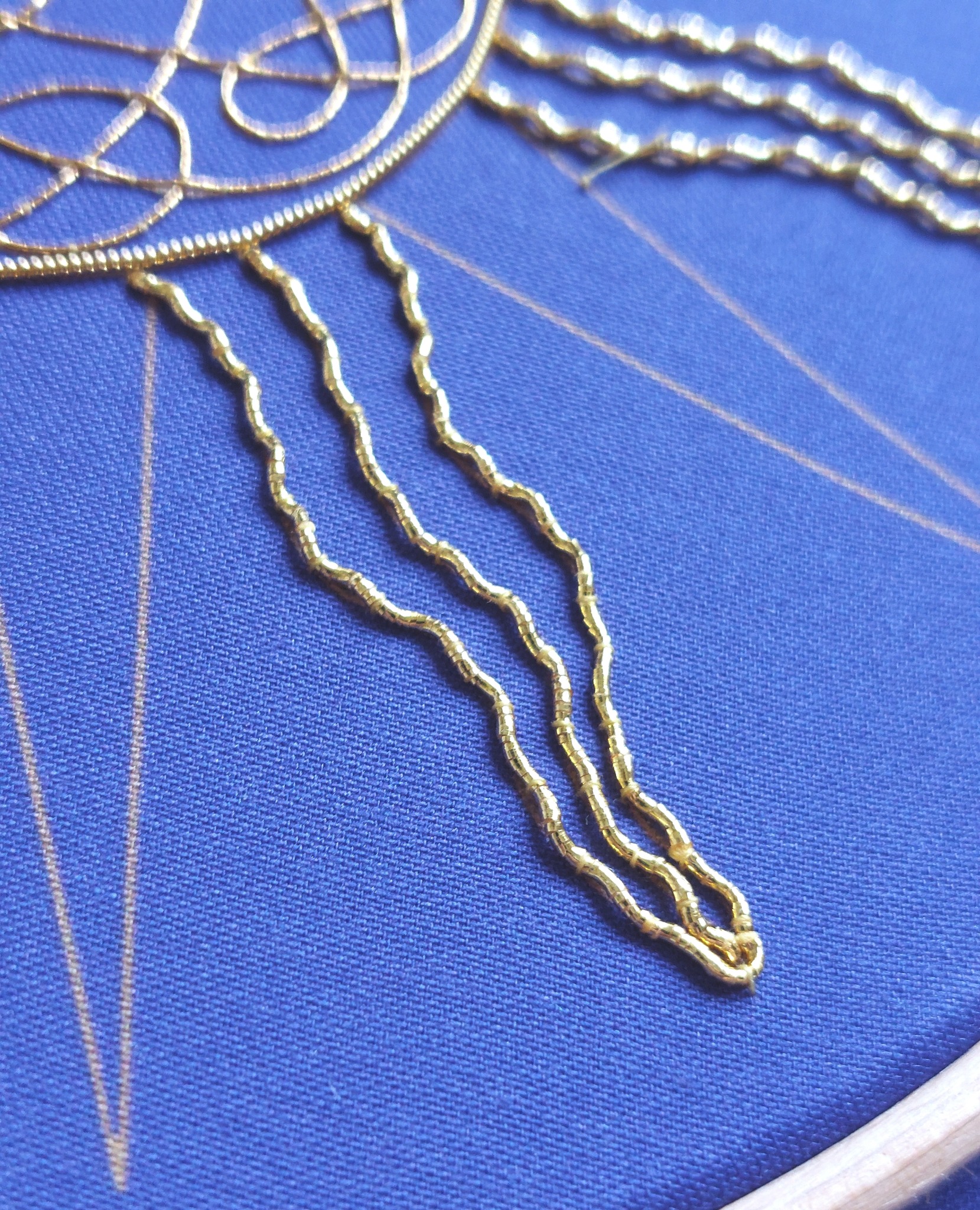Be - We're also using Rococo thread in this piece. Similar to Jap, this ...