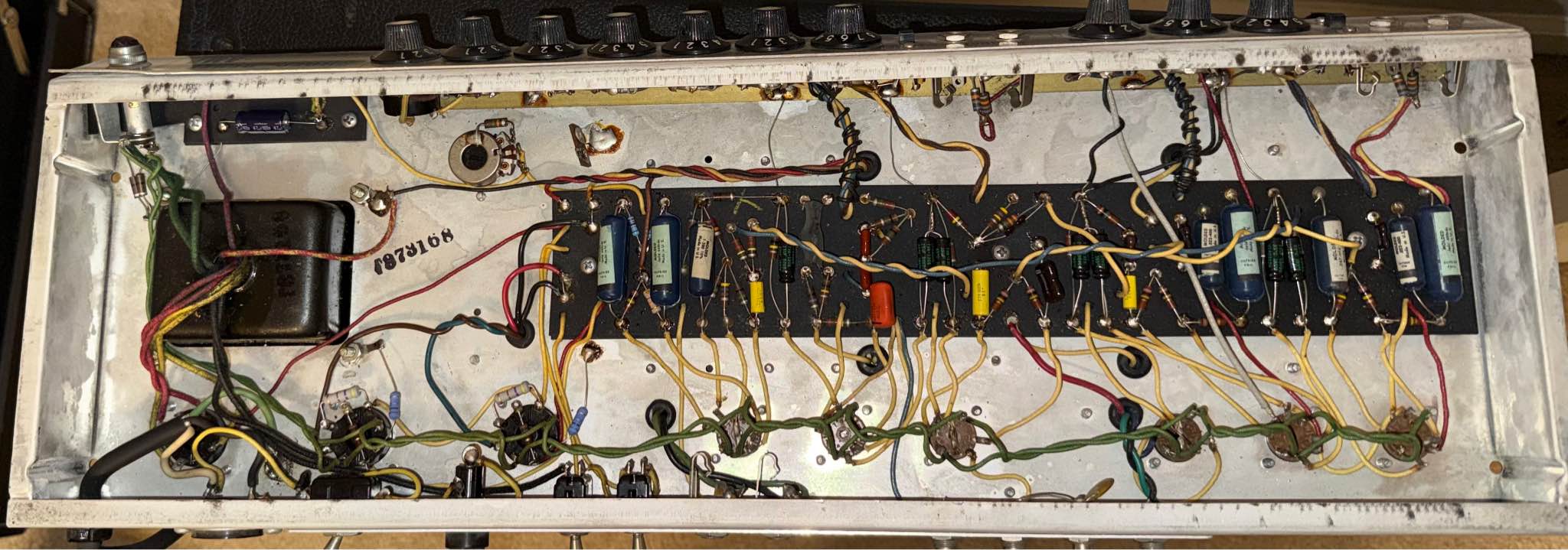 1968 Super Reverb Amp - Black Line AB763 Circuit - Guitar Amplifiers ...