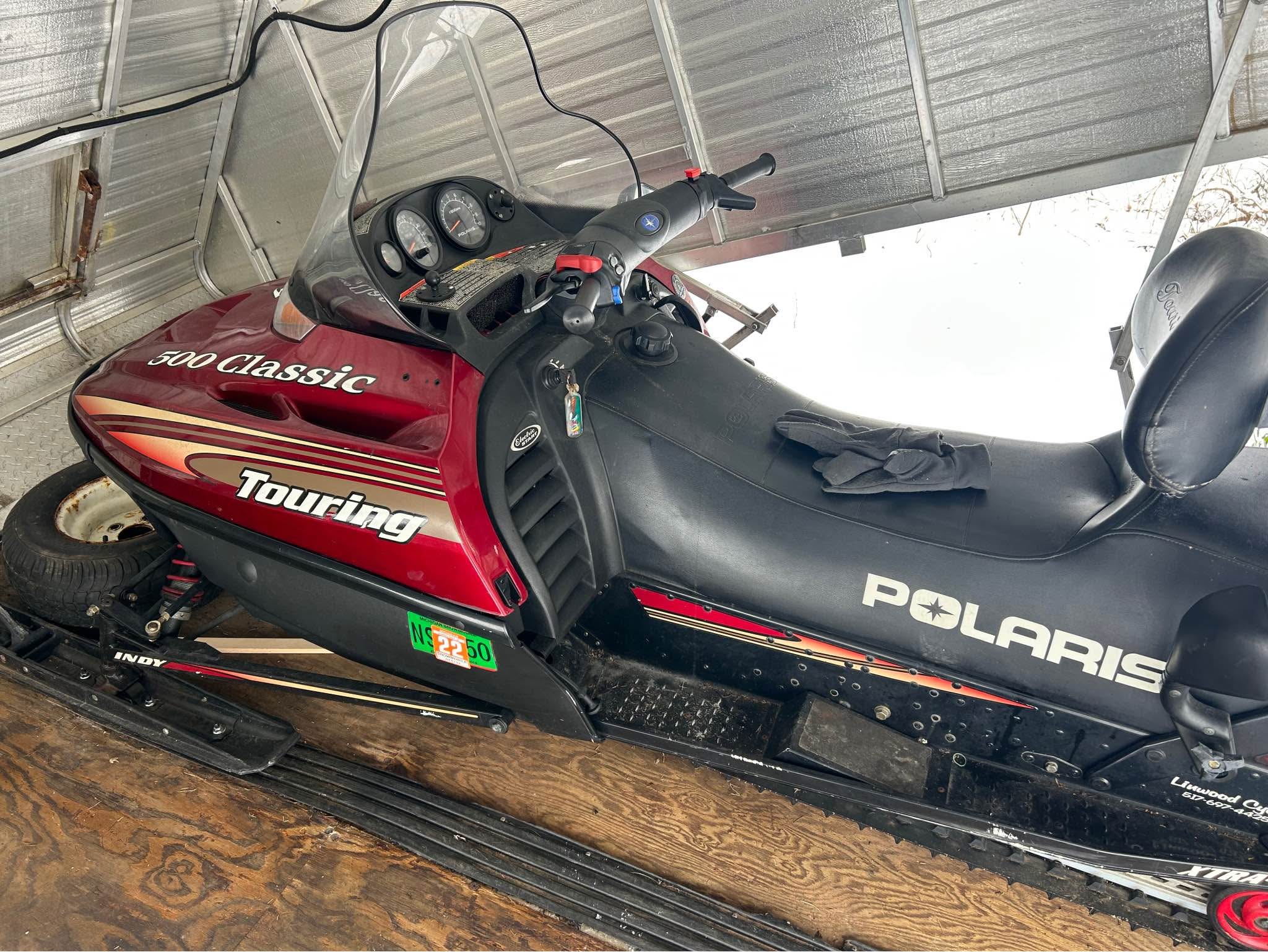 2005 Rough Rider 12 ft. enclosed trailer with 2000 Polaris 500 2up