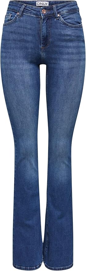 ONLY Jean Skinny ONLBLUSH - Jean Femme Taille Moyenne Skinny Fit En Coton Élasthanne