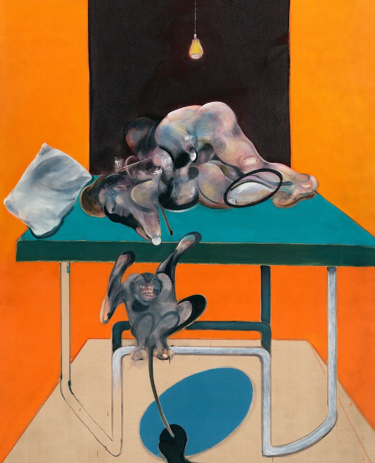 Francis Bacon - Two Figures with a Monkey - 1973 #FrancisBacon