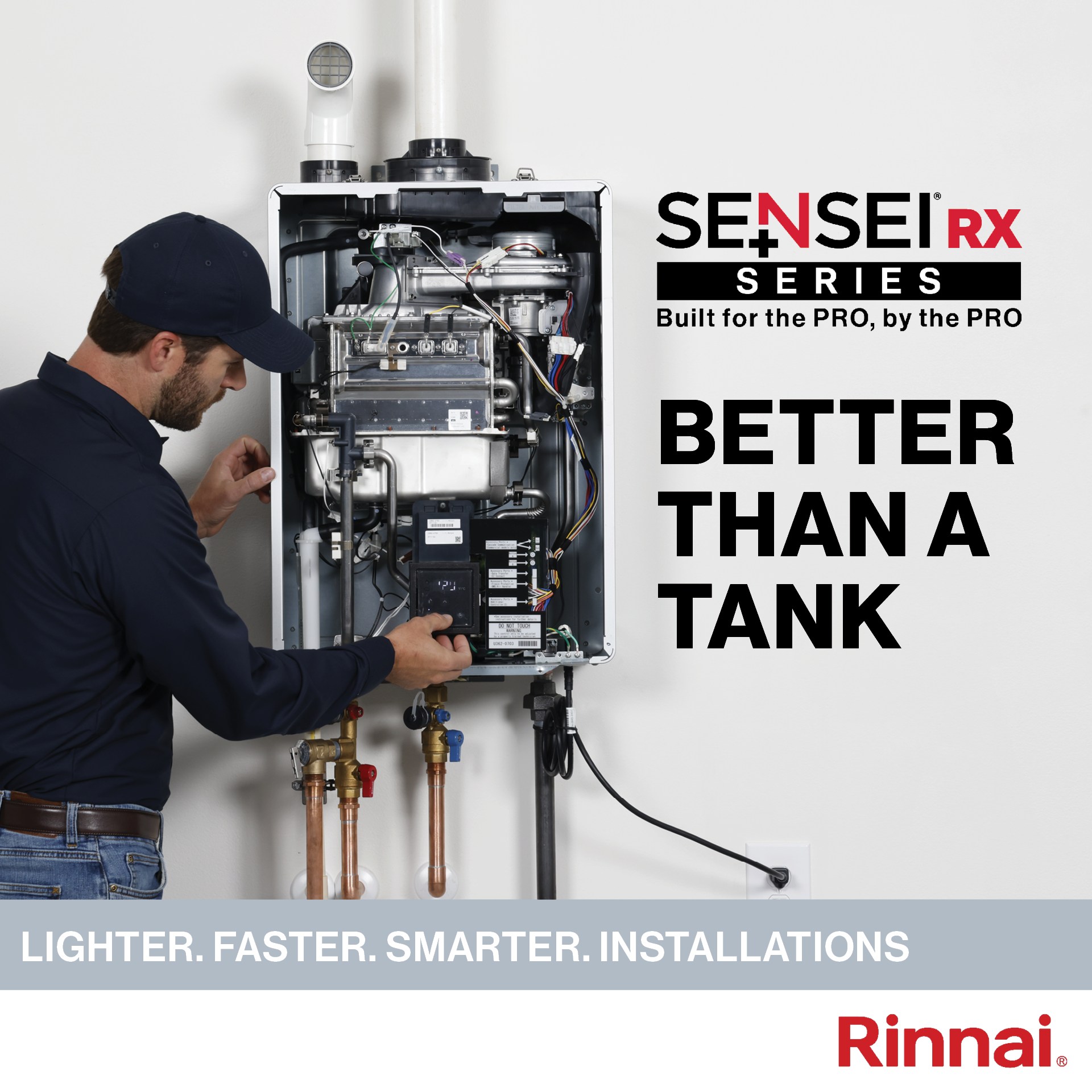 Rinnai - Better than a Tank. Installing a Rinnai tankless water heater ...