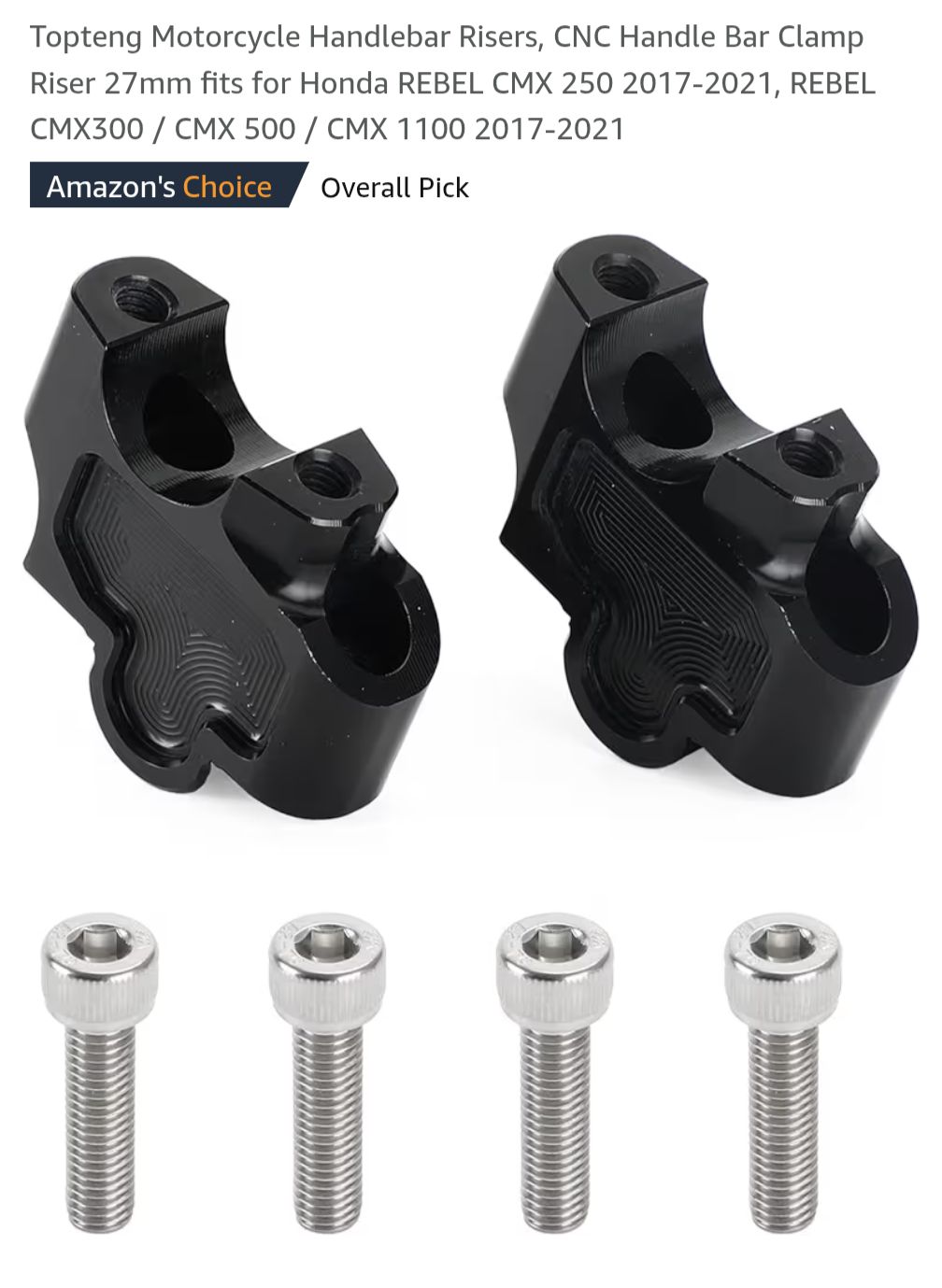 Universal 7/8 1 1/8 HandleBar Riser Fat Tapered Handle Bar Mount