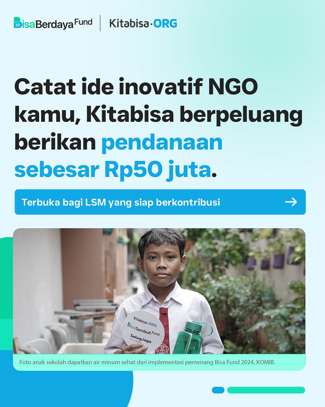 Kitabisa.com - 📢 Call for Proposal – BisaBerdaya Fund 2025... | Facebook