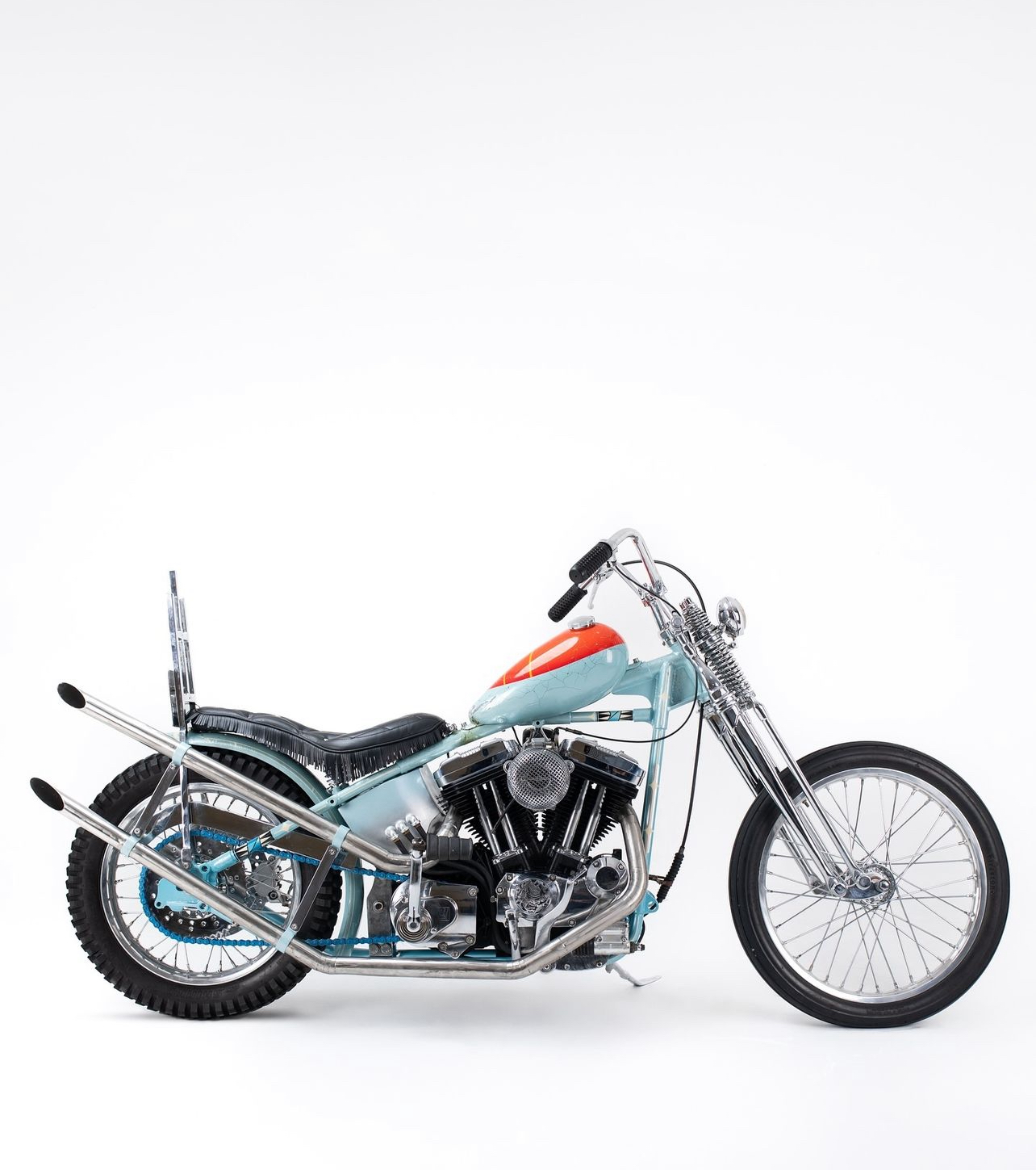 Chopper and Motorcycle