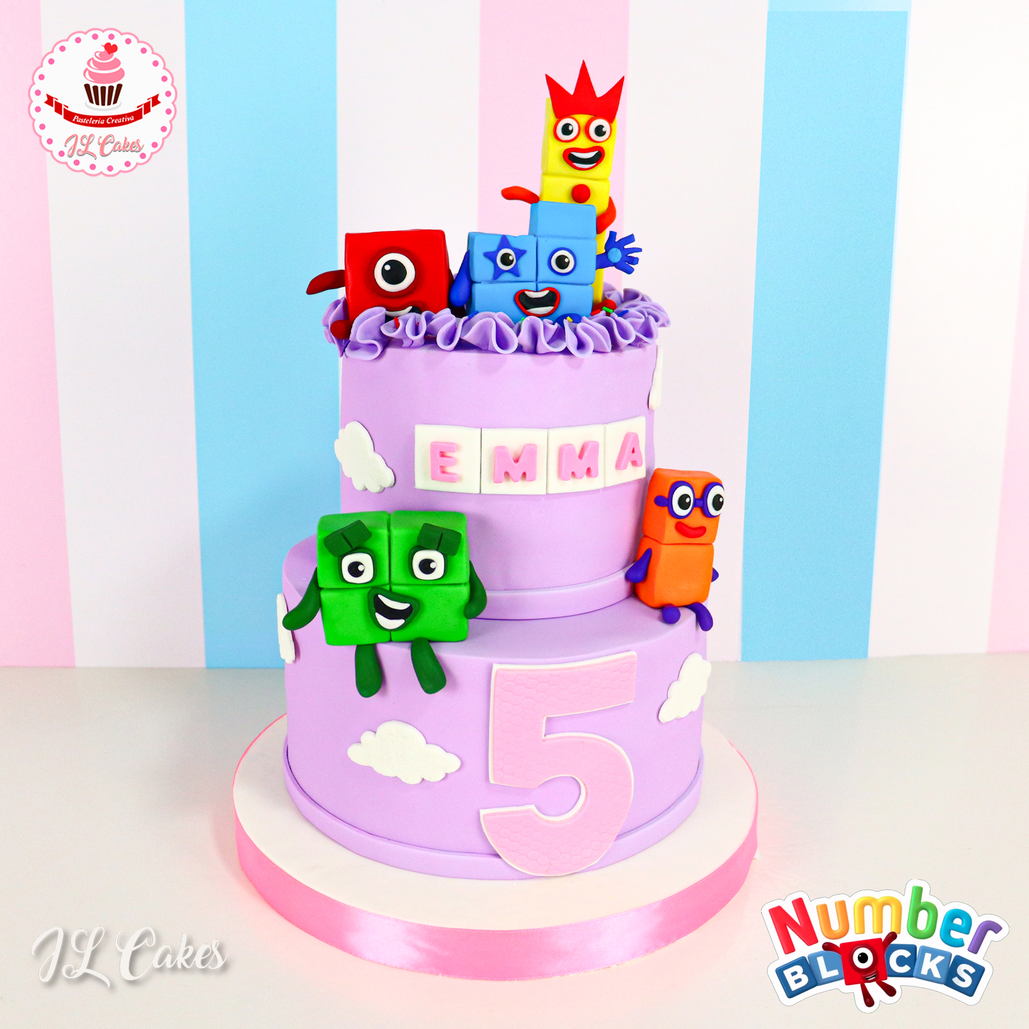 JL Cakes - 🎂🟨🟥 Torta Temática Number Blocks 🟧🟩...