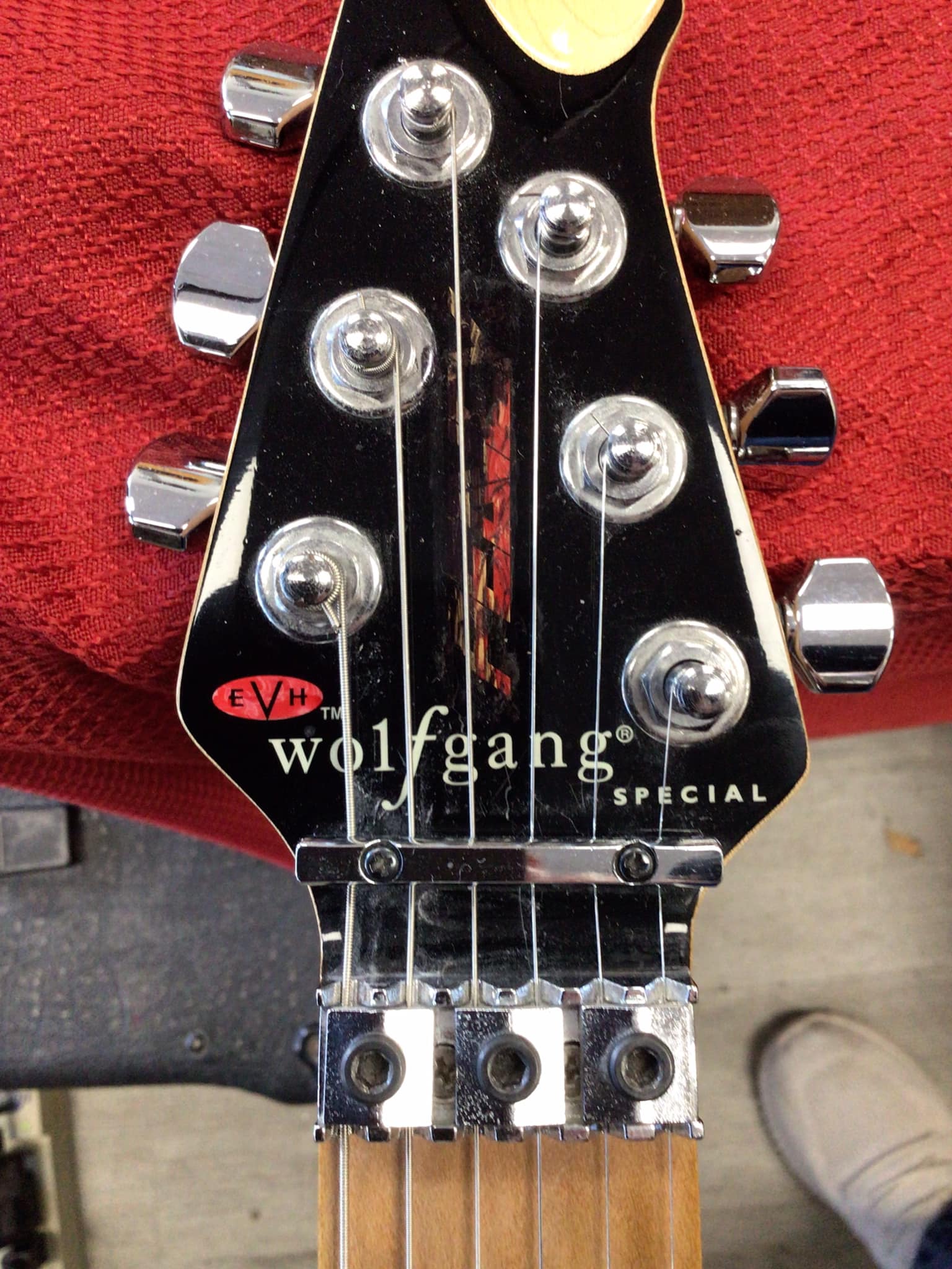EVH Headstock Logo Decal - Premium Vinyl Guitar Replacement In Black & White