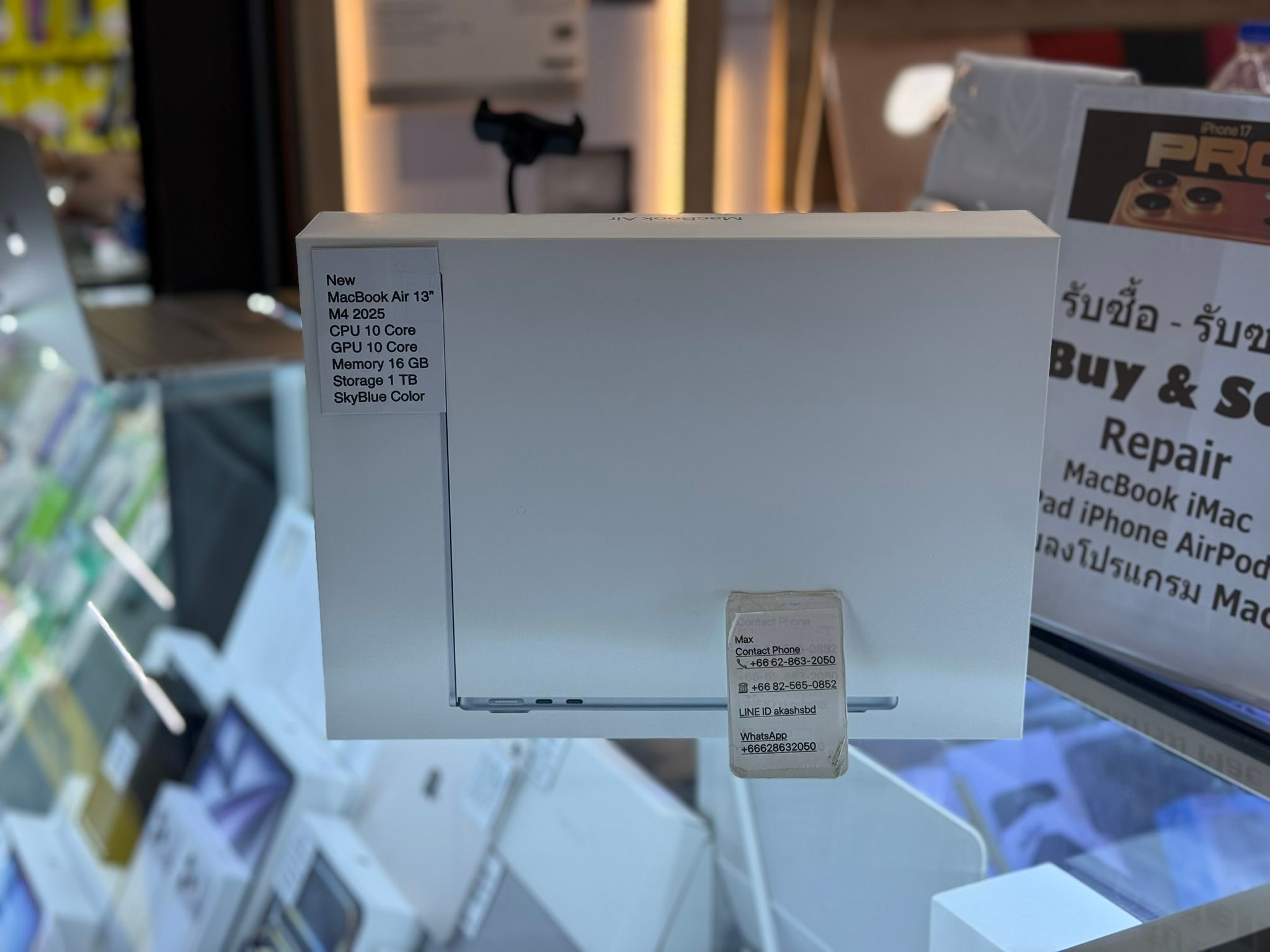 ? ( CTO )Brand New MacBook Air 13” M4 (2025) Ram 16GB SSD 1TB 