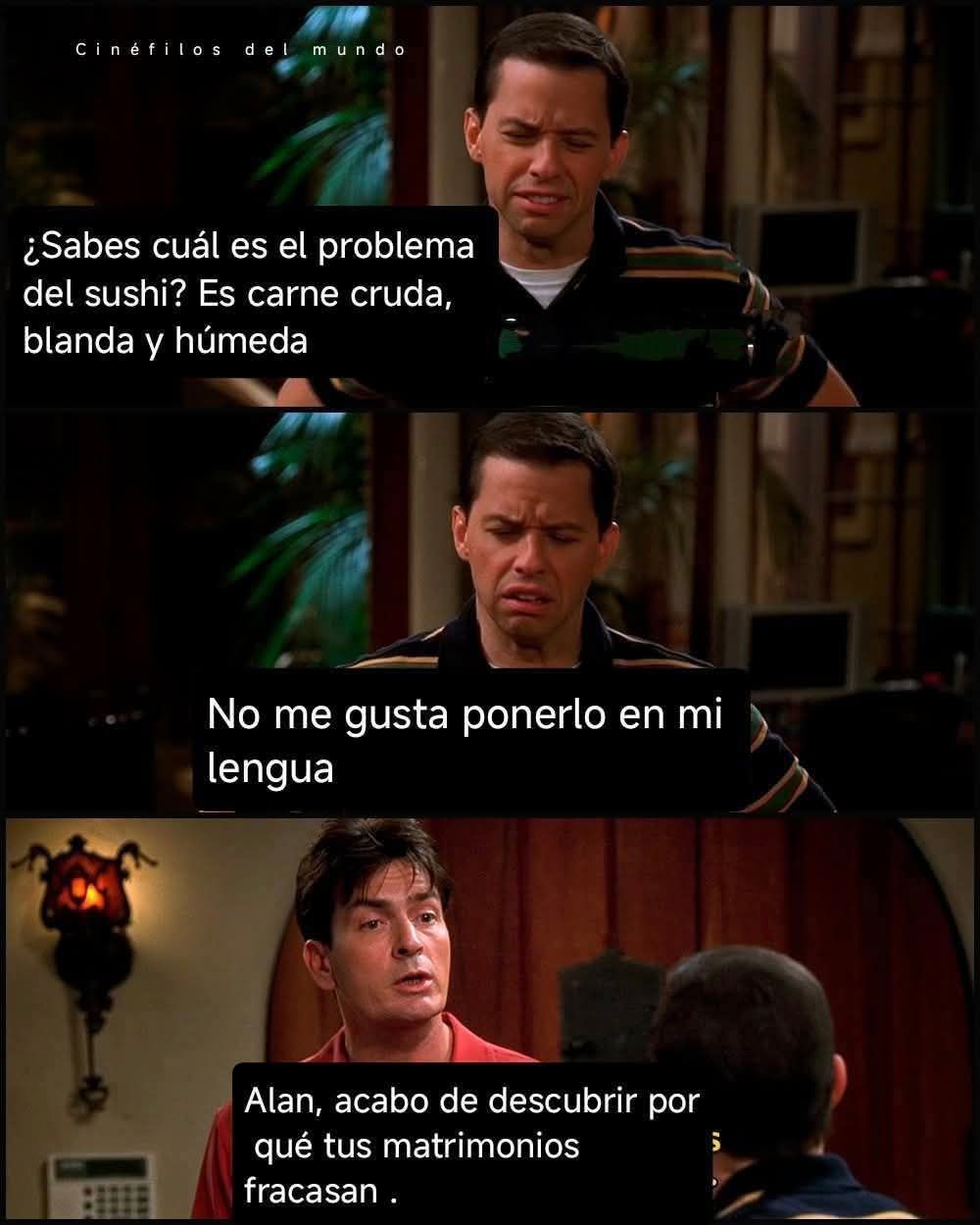 Entendí la referencia 😉🤣😆😆 Two and a Half men 📺🎬