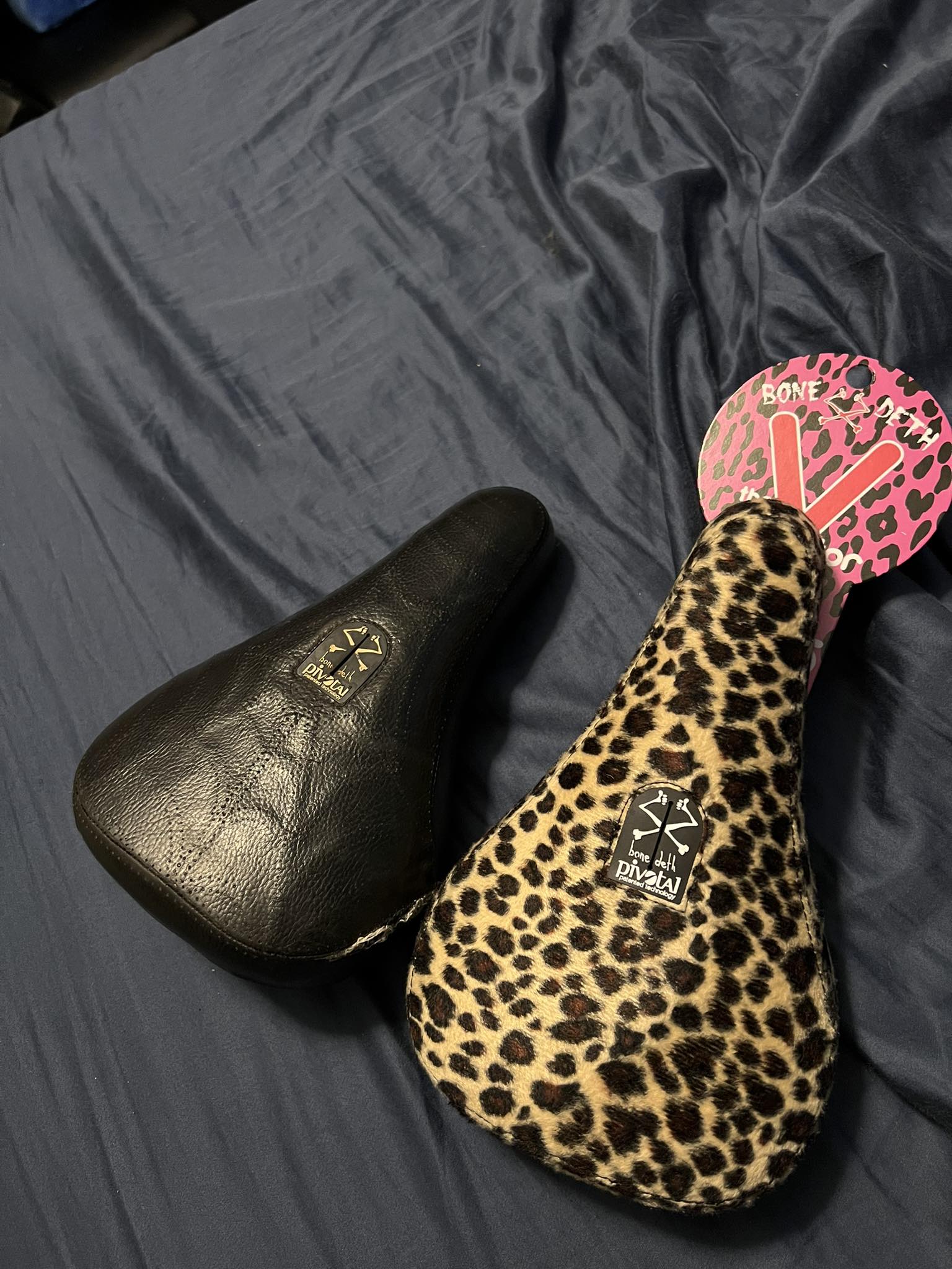 Comparison of BMX seats, including Cambium and Bone Death seats