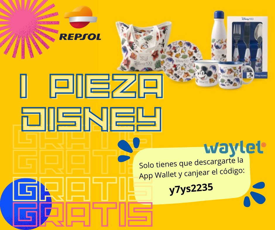 E.S. - Consigue una pieza Disney totalmente GRATIS🥳😎 Si todavia no ...