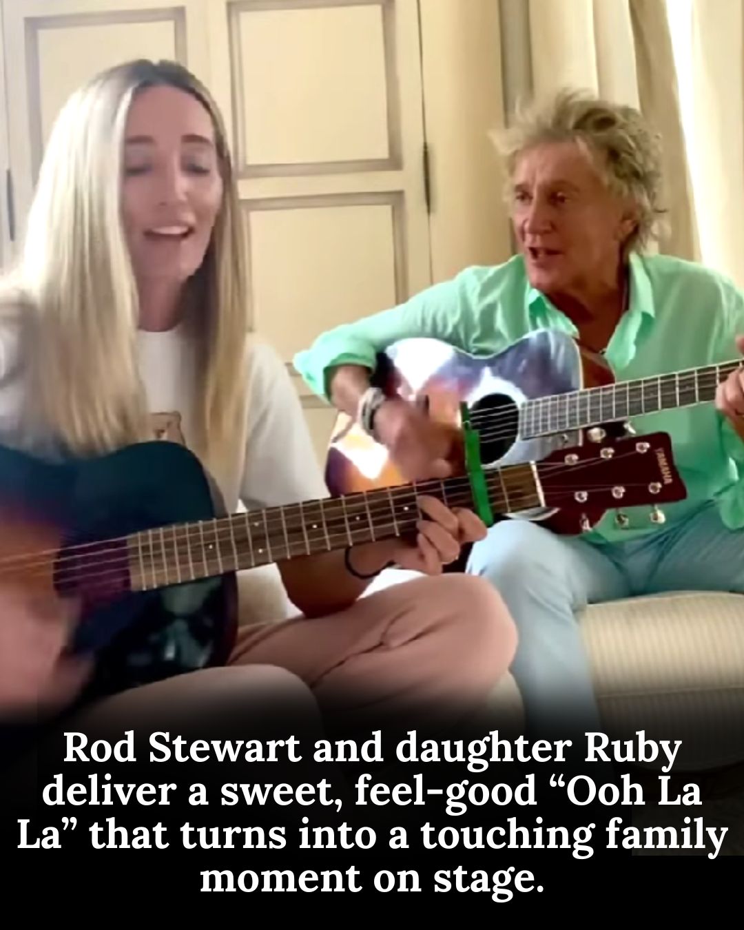 Space - Rod Stewart and his daughter Ruby gave an amazing performance ...