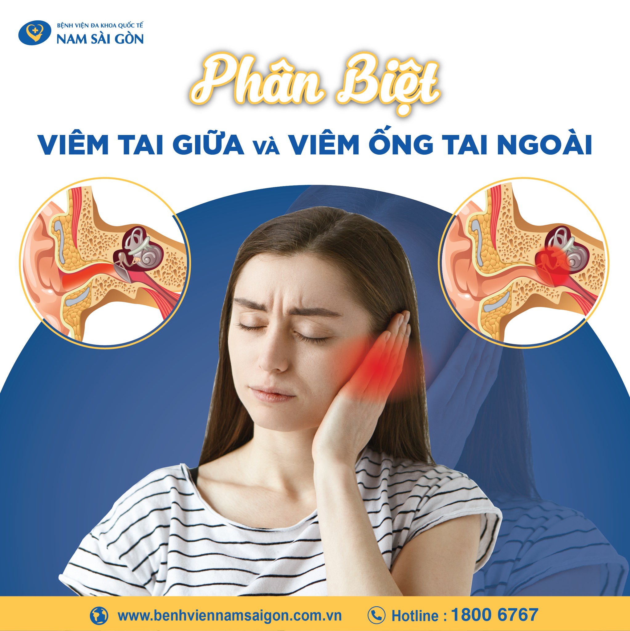 PHÂN BIỆT VIÊM TAI... - Bệnh viện Đa khoa Quốc tế Nam Sài Gòn