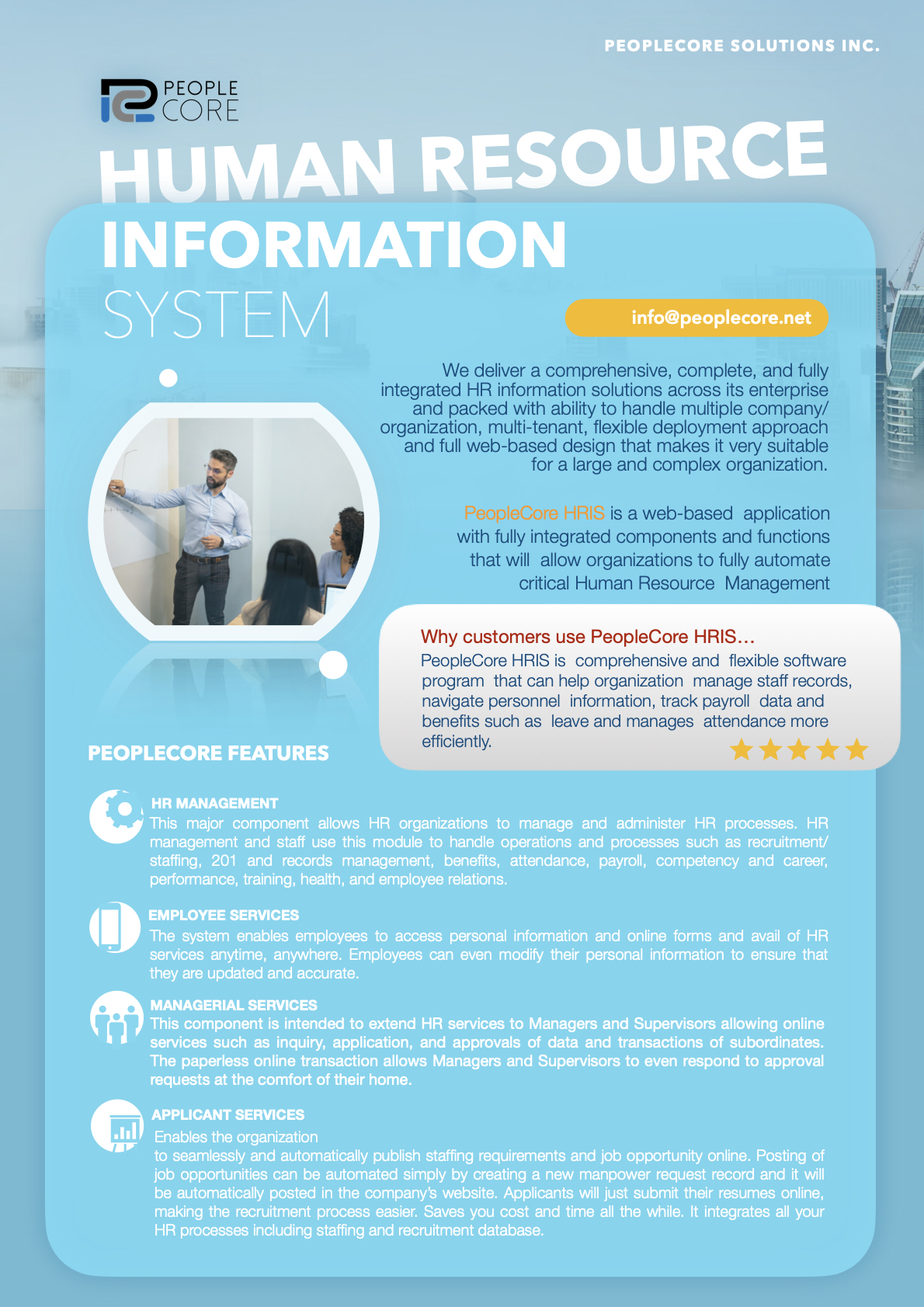 PeopleCore HRIS | Quezon City