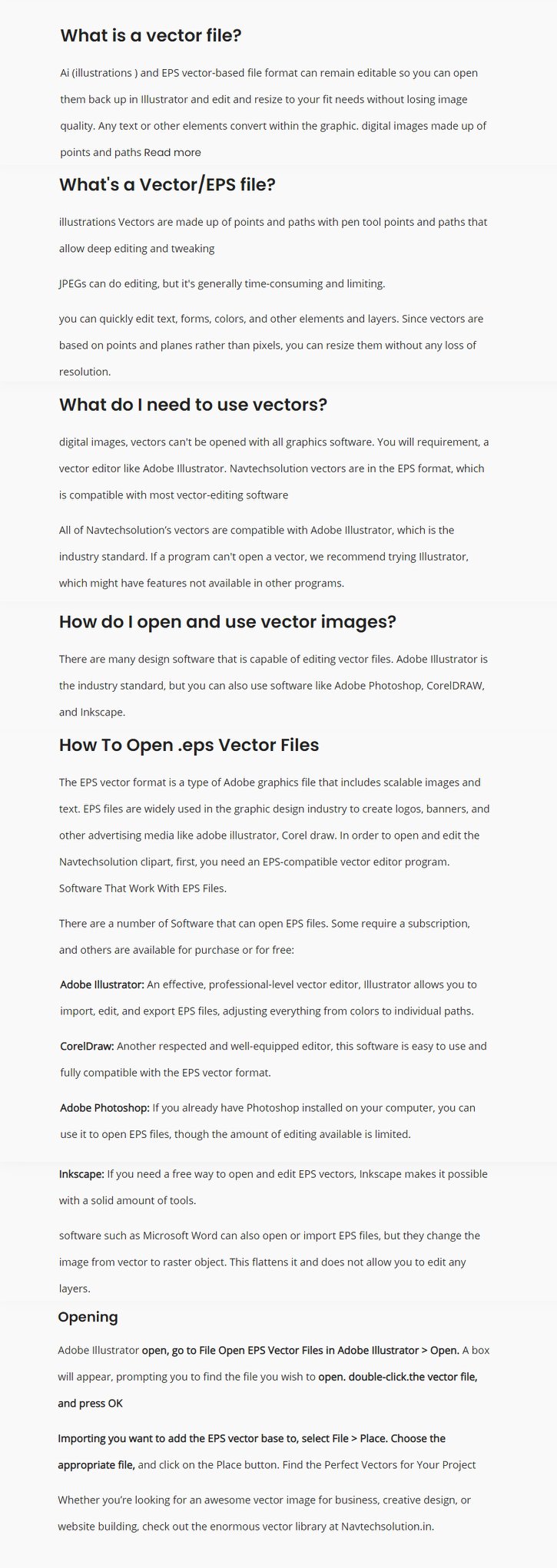 NavTech - What is a vector file? Ai (illustrations ) and EPS vector ...