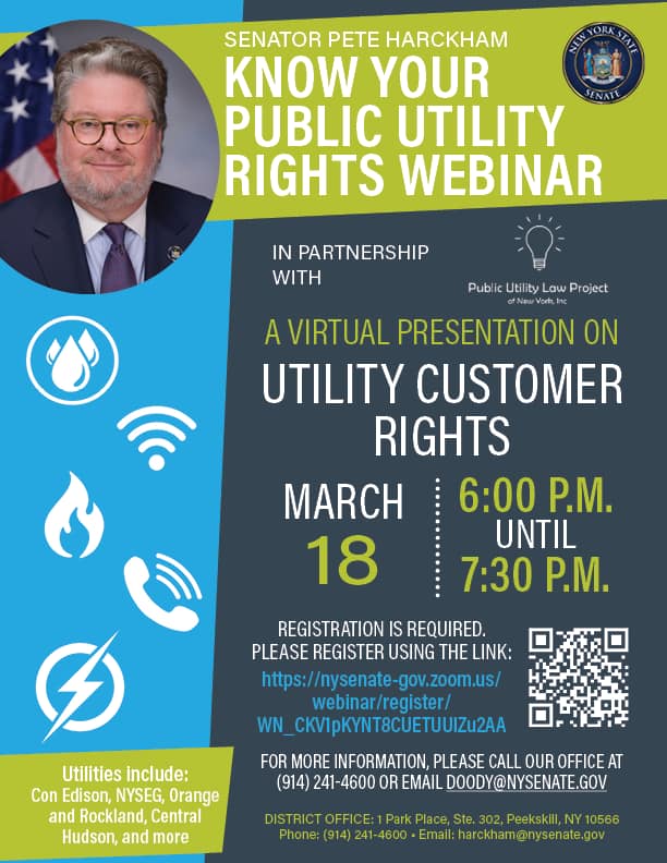 City - Join Senator Pete Harckham and New York's Public Utility Law ...