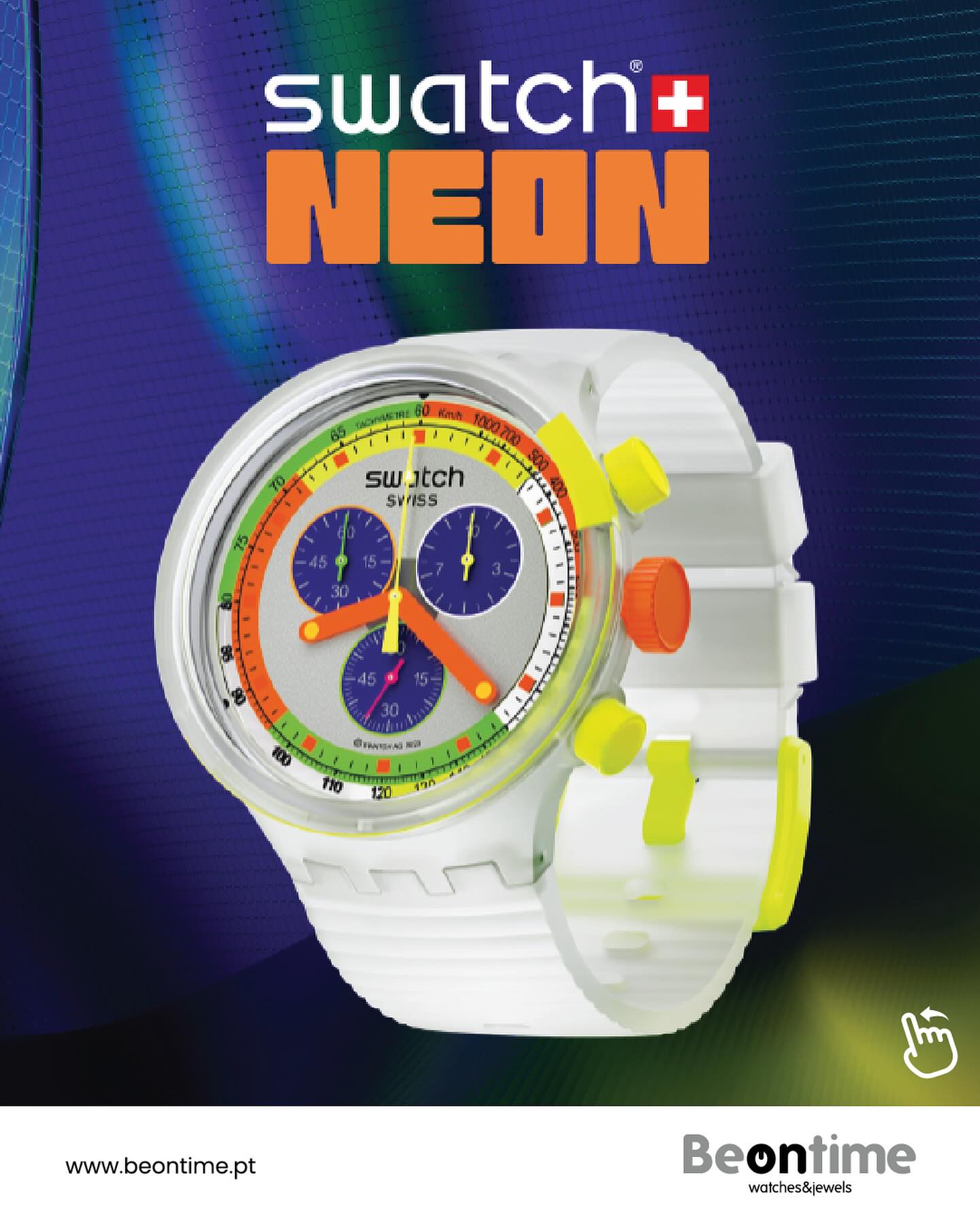 SWATCH | SWATCH NEON JELLY, este relógio retro de grandes